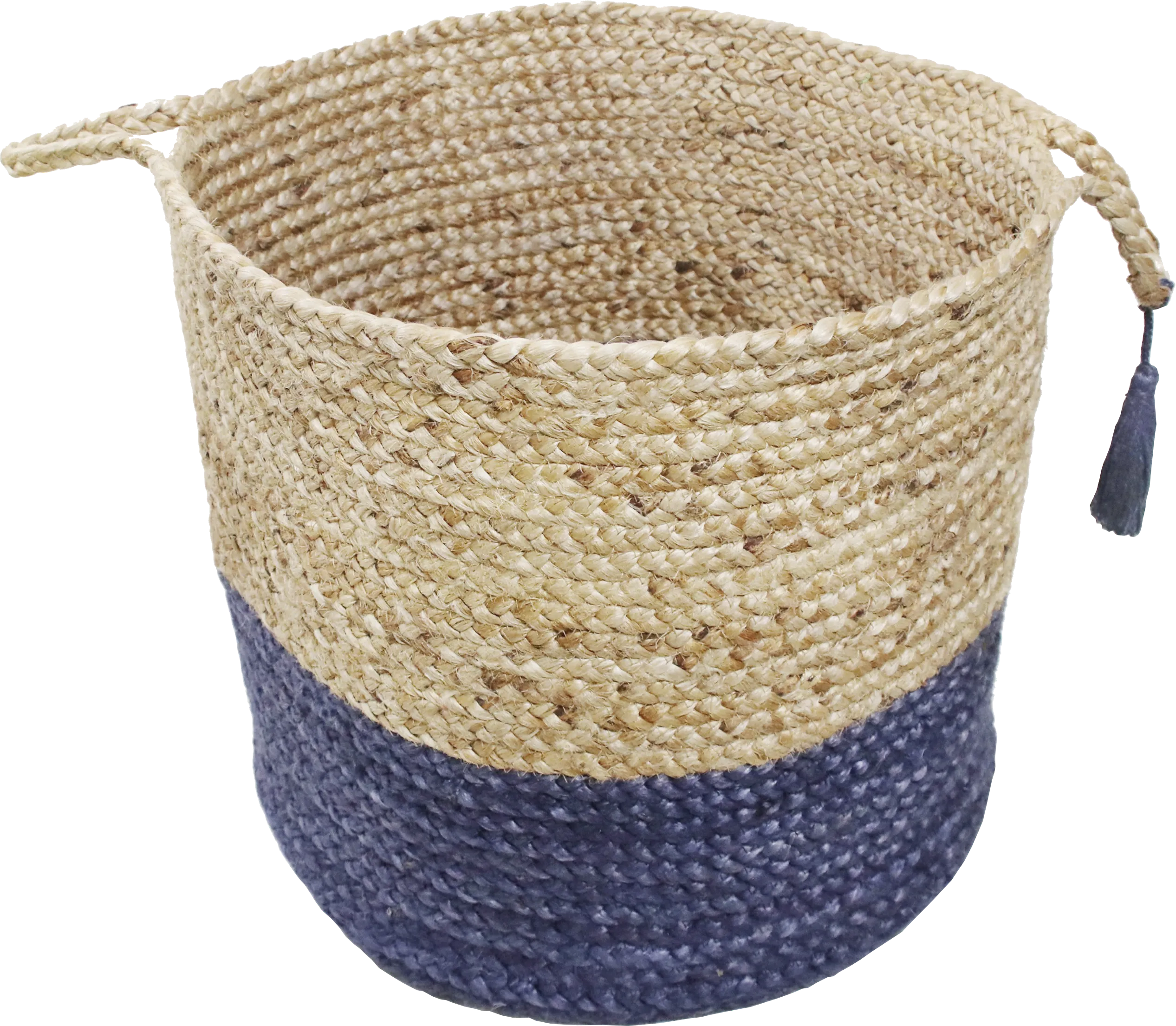 Ruven Tan/Blue 19 in. Basket - Thumbnail - Image 1