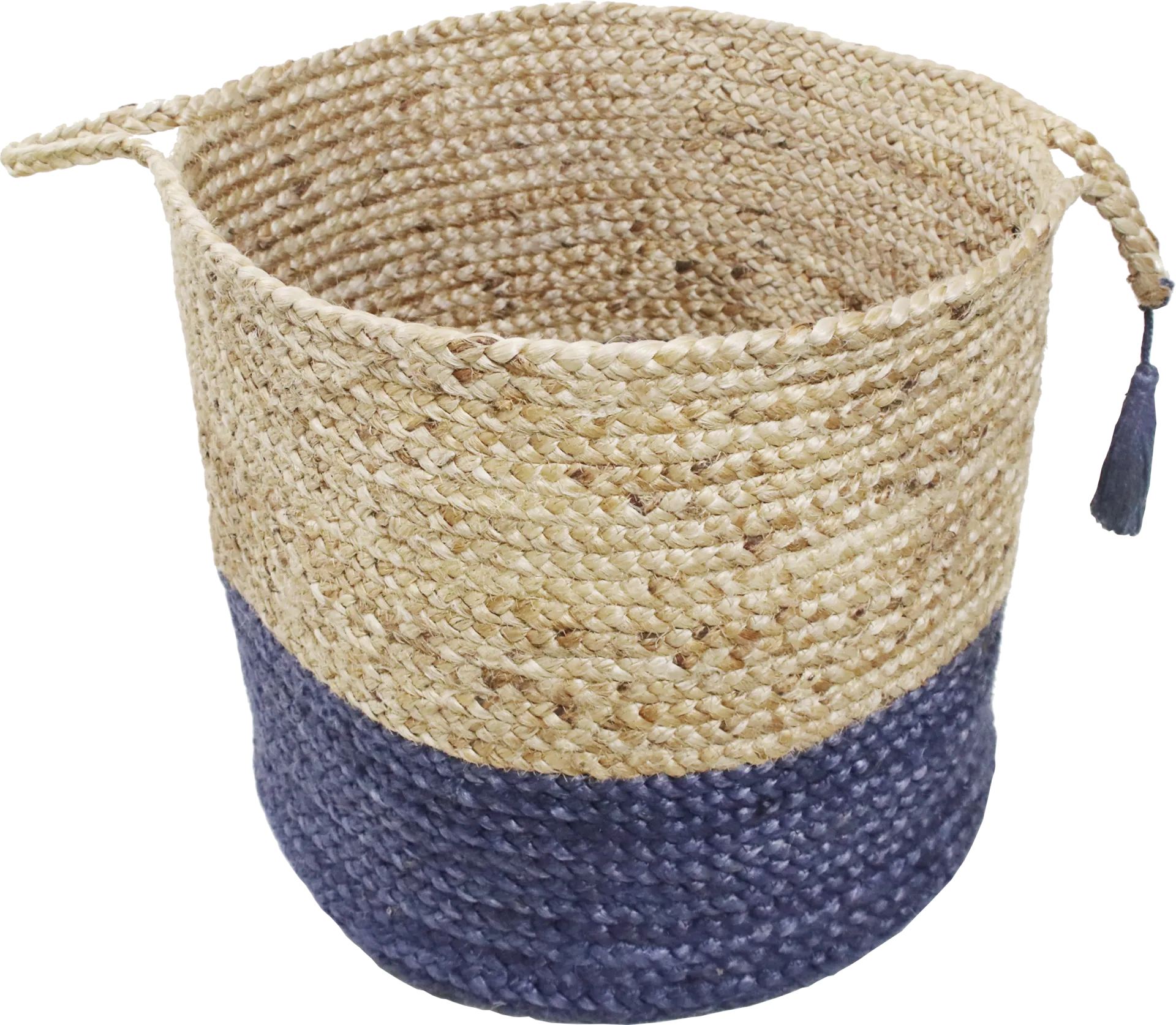 Ruven Tan/Blue 19 in. Basket - Image 1