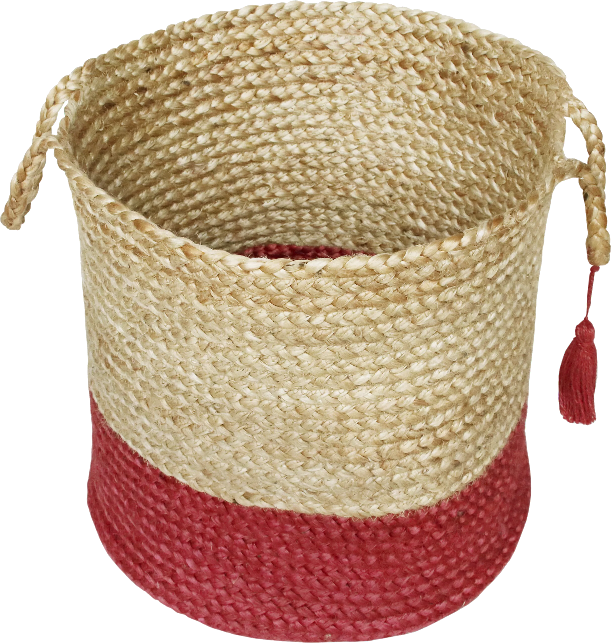 Ruven Tan/Red 17 in. Basket - Thumbnail - Image 1