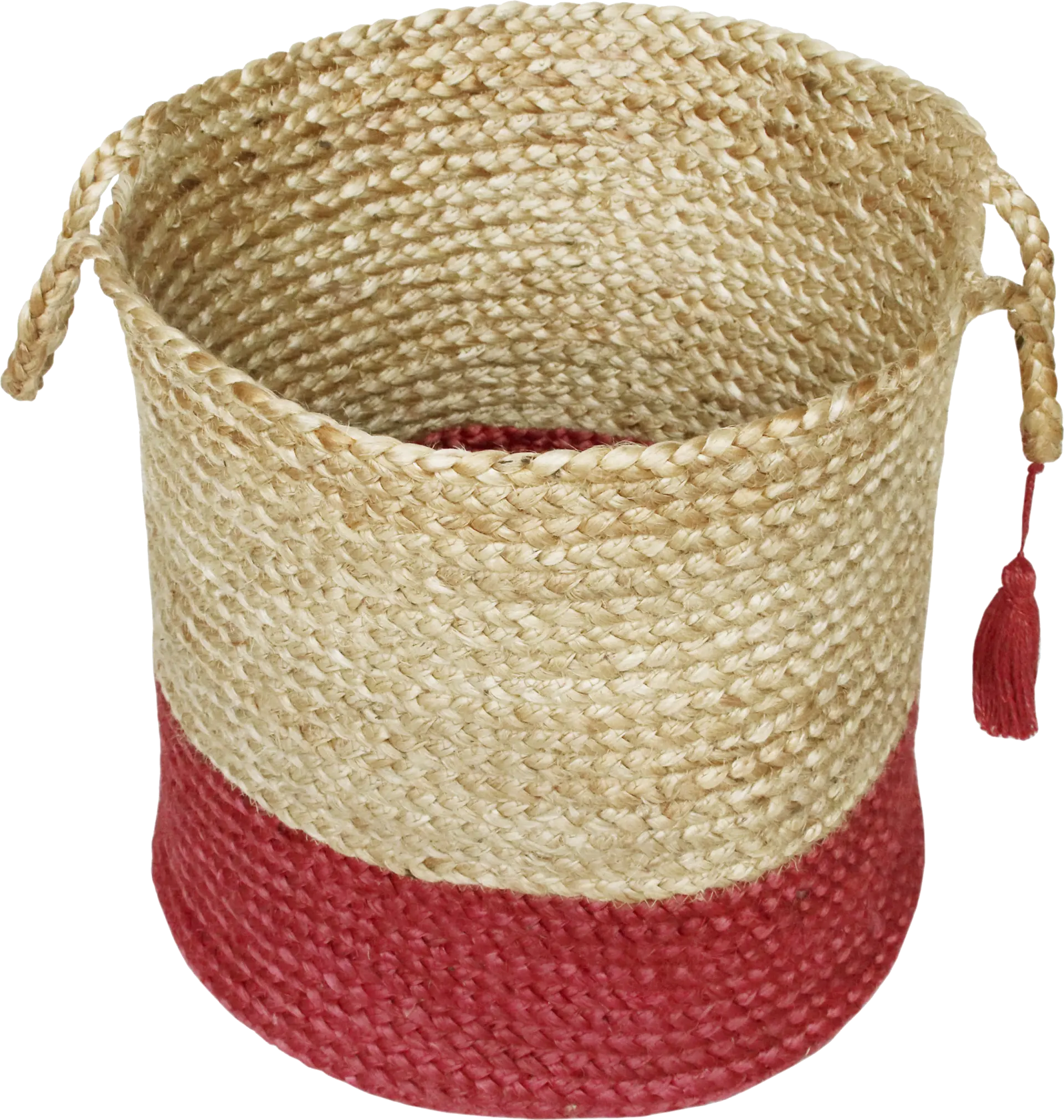 Ruven Tan/Red 19 in. Basket