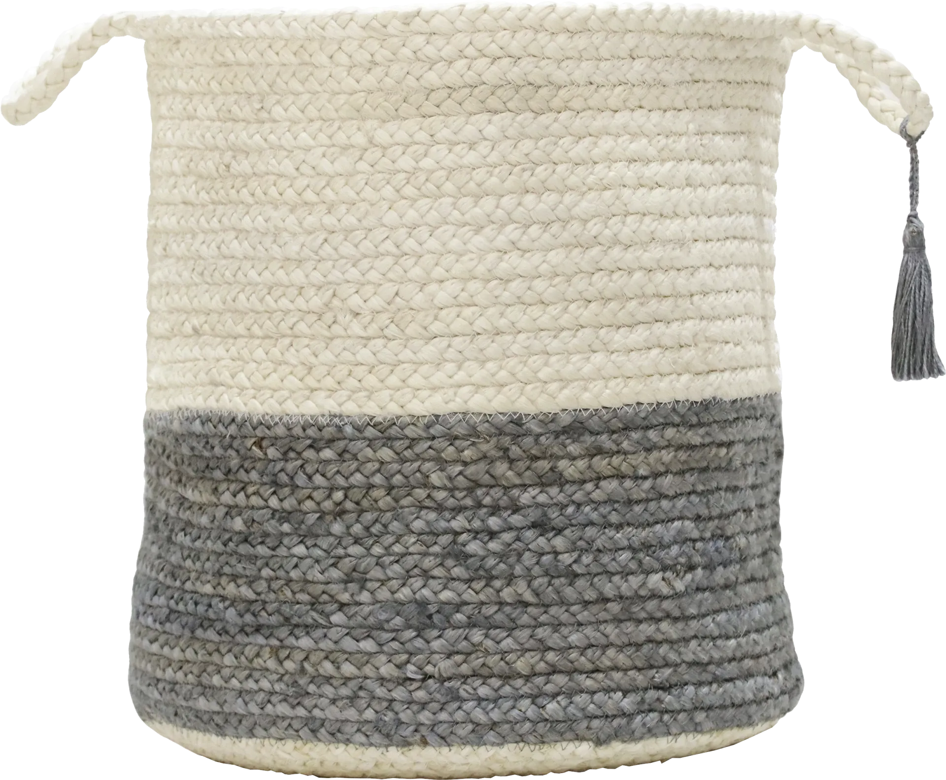 Ruven White/Gray 19 in. Basket - Image 1