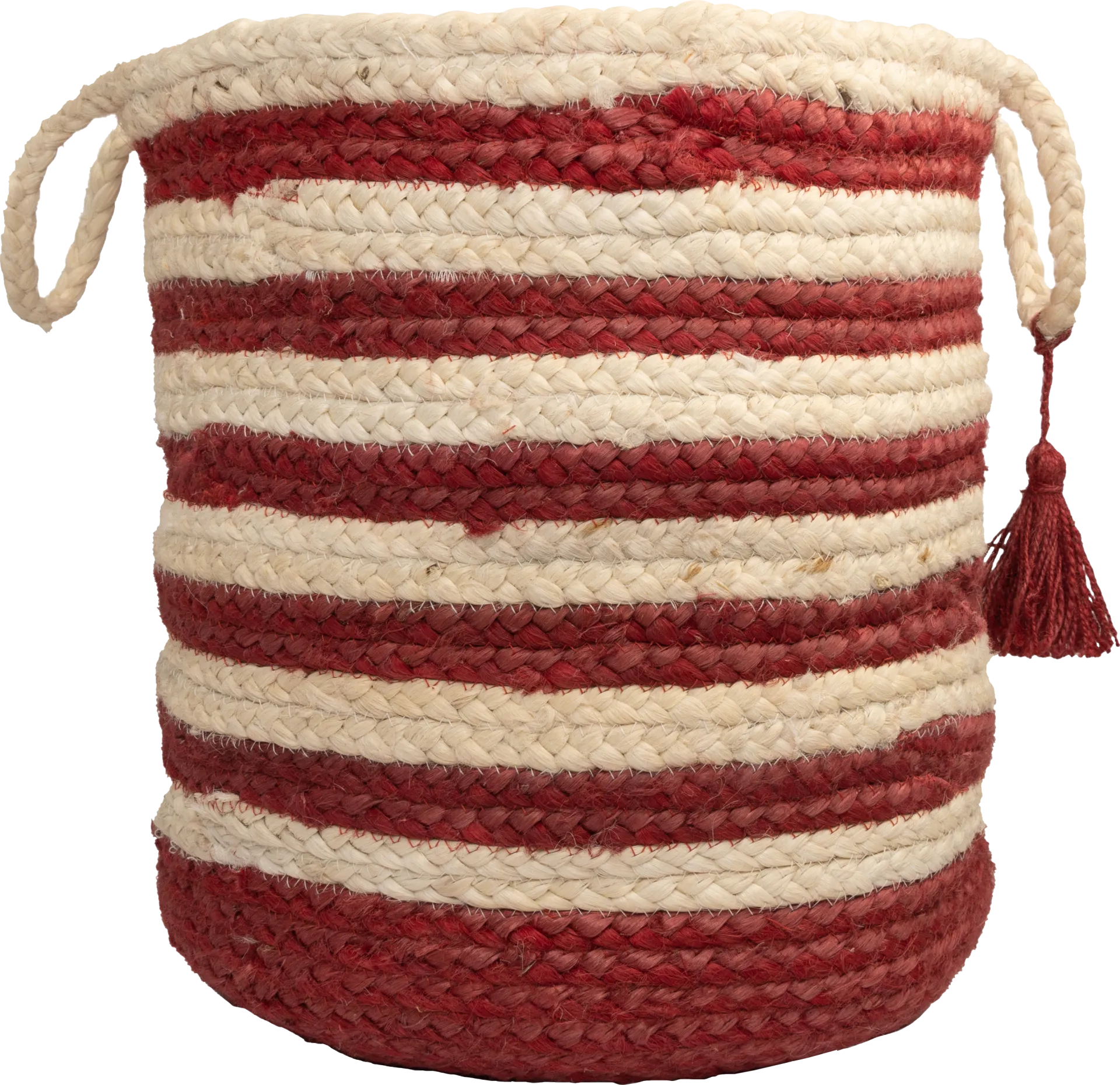 Calarel Tan/Red 19 in. Basket - Image 1