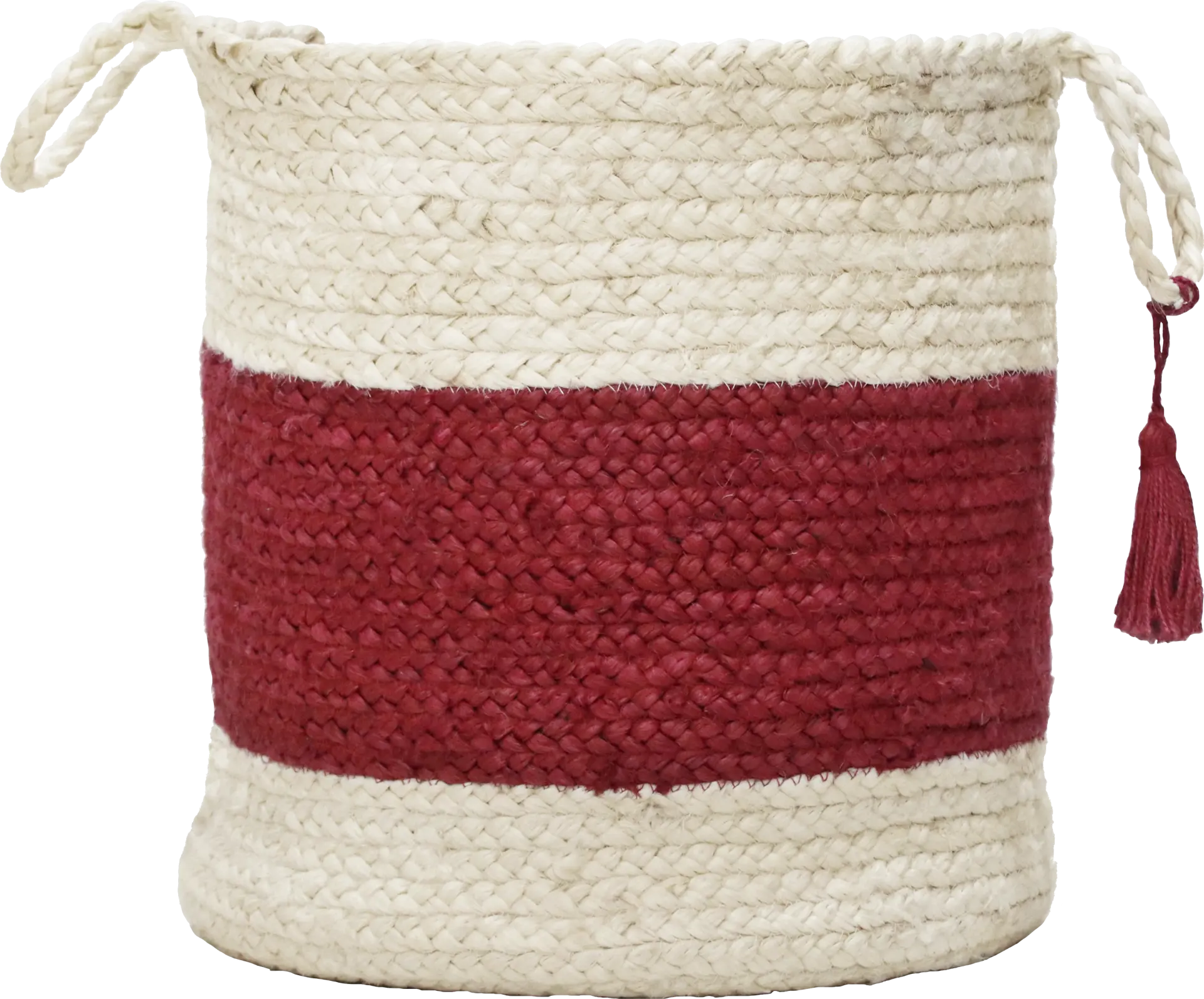 Grebella White/Red 19 in. Basket