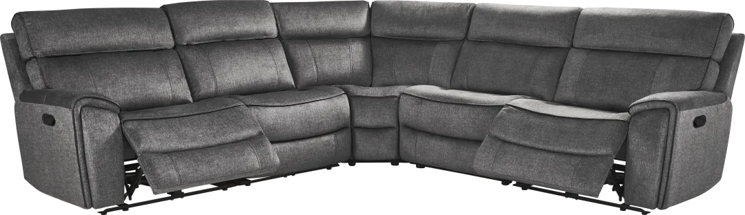 Bradshaw Place Dark Gray 5 Pc Reclining Sectional