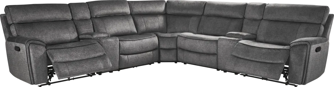 Bradshaw Place Dark Gray 7 Pc Reclining Sectional
