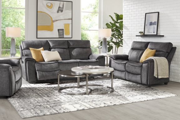 Bradshaw Place Dark Gray Glider Recliner