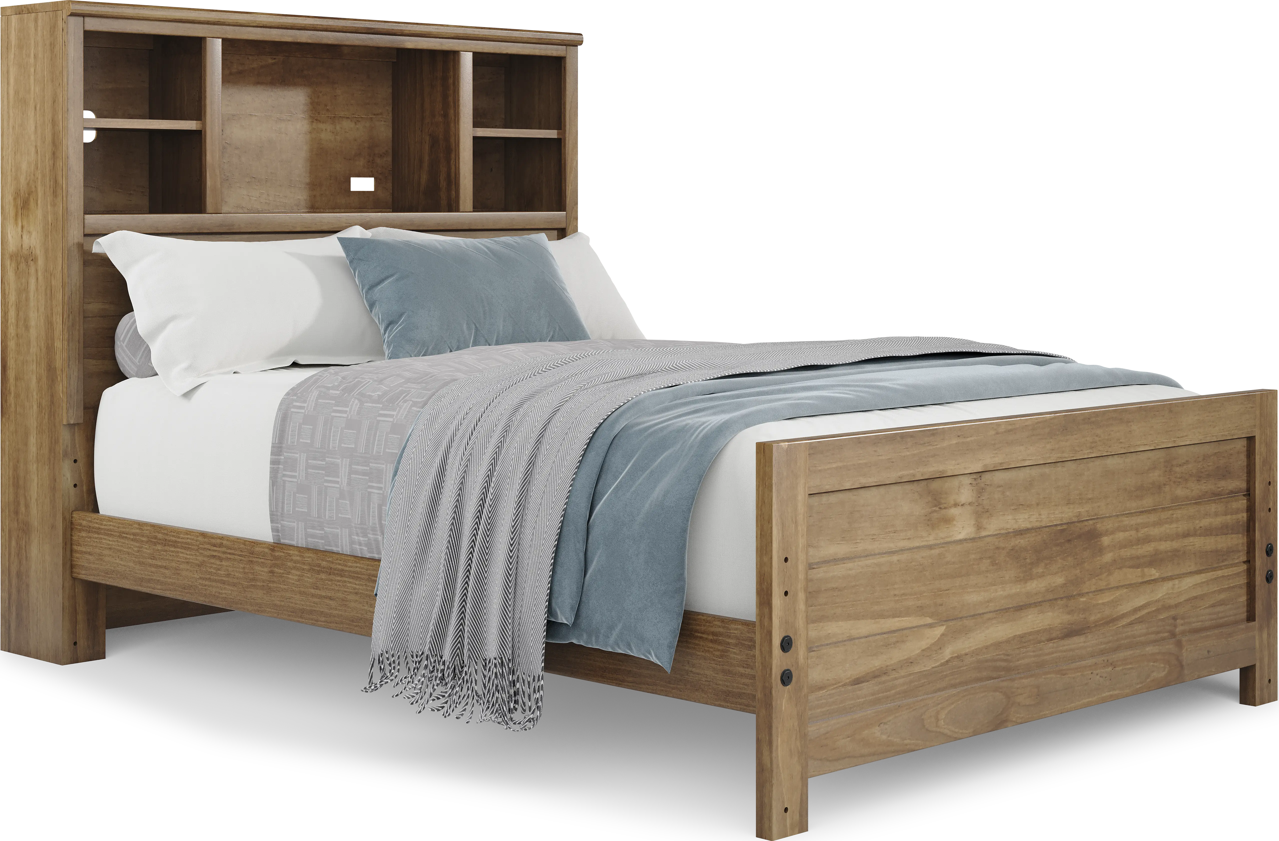 Kids Creekside 2.0 Chestnut Full Bookcase Bed - Thumbnail - Image 1