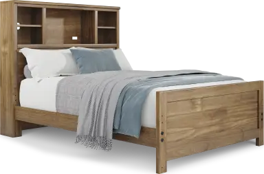 full bookcase bed