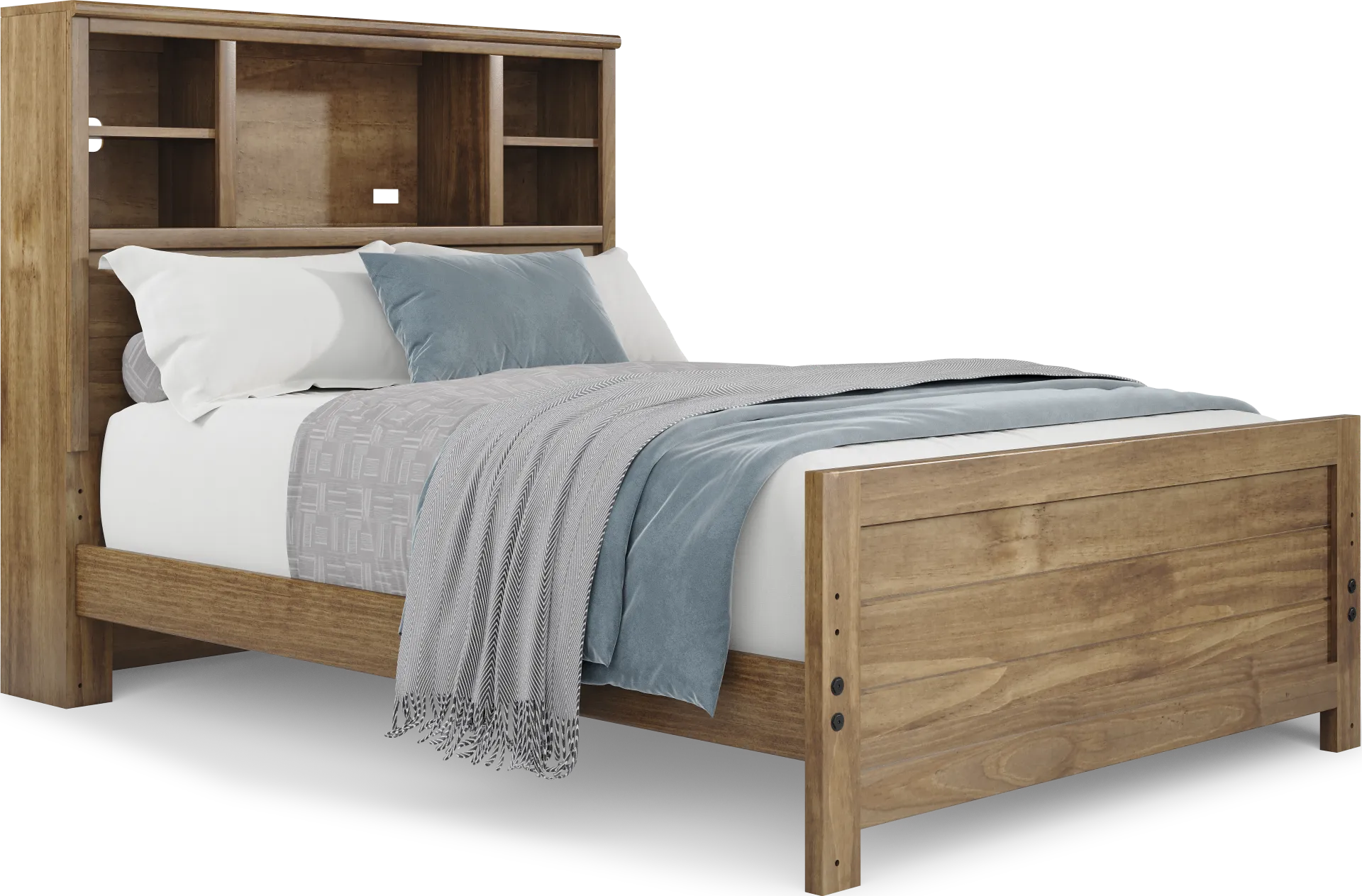 Kids Creekside 2.0 Chestnut Full Bookcase Bed - Image 1