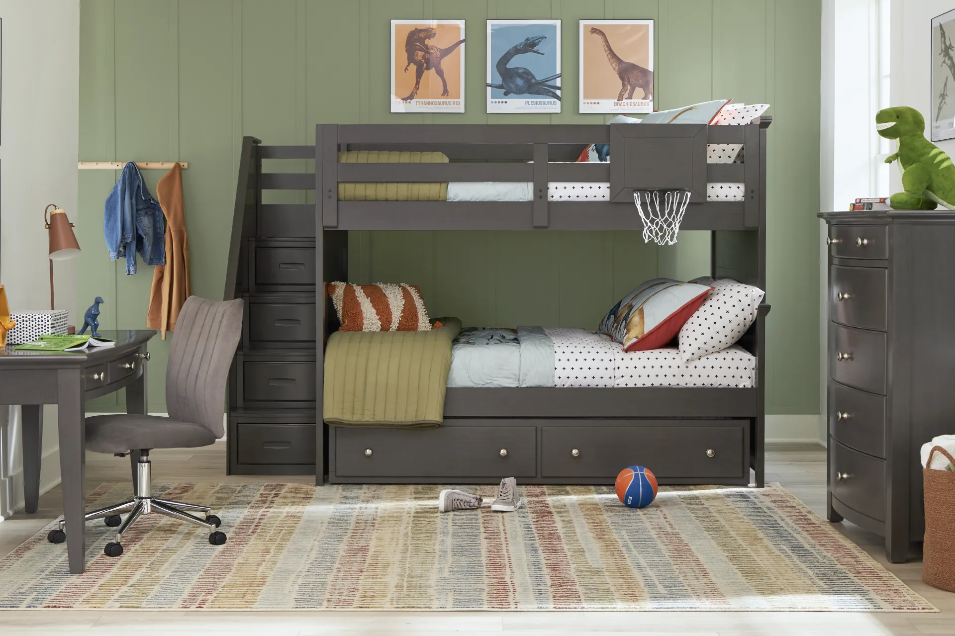 Kids Santa Cruz Gray Desk - Image 4
