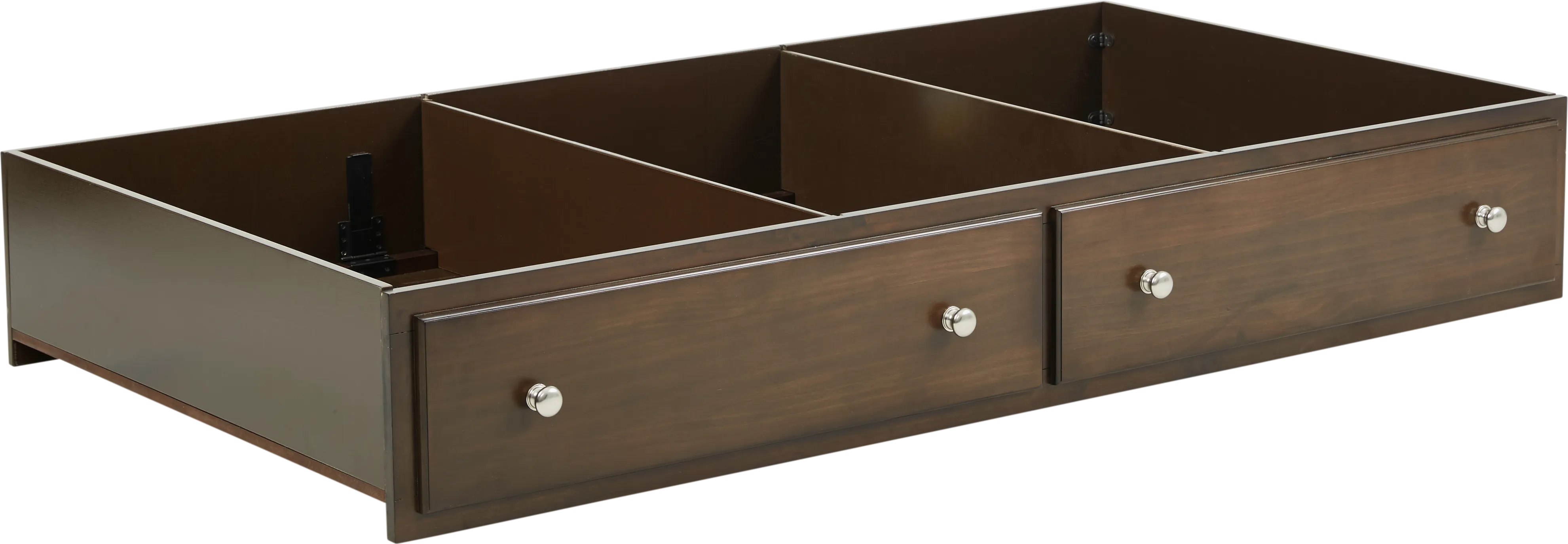 Kids Santa Cruz Brown Cherry Twin Storage Trundle - Thumbnail - Image 1