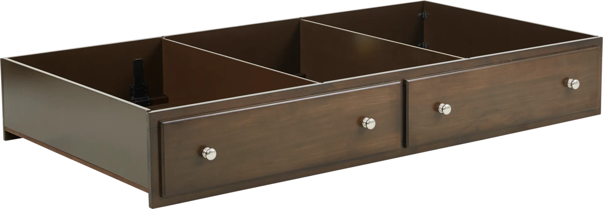 Kids Santa Cruz Brown Cherry Twin Storage Trundle - Image 1