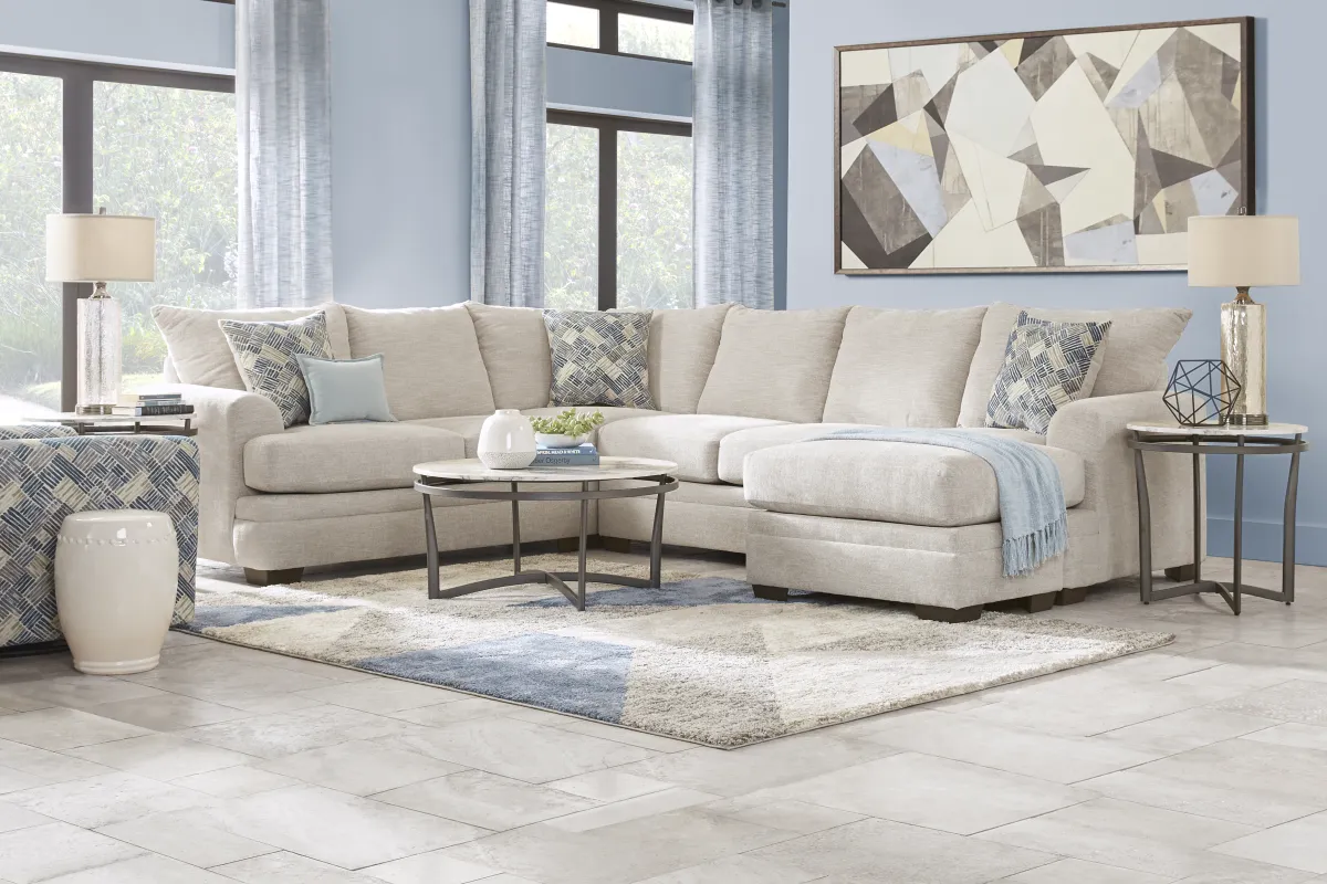 Copley Court Parchment 2 Pc Sectional