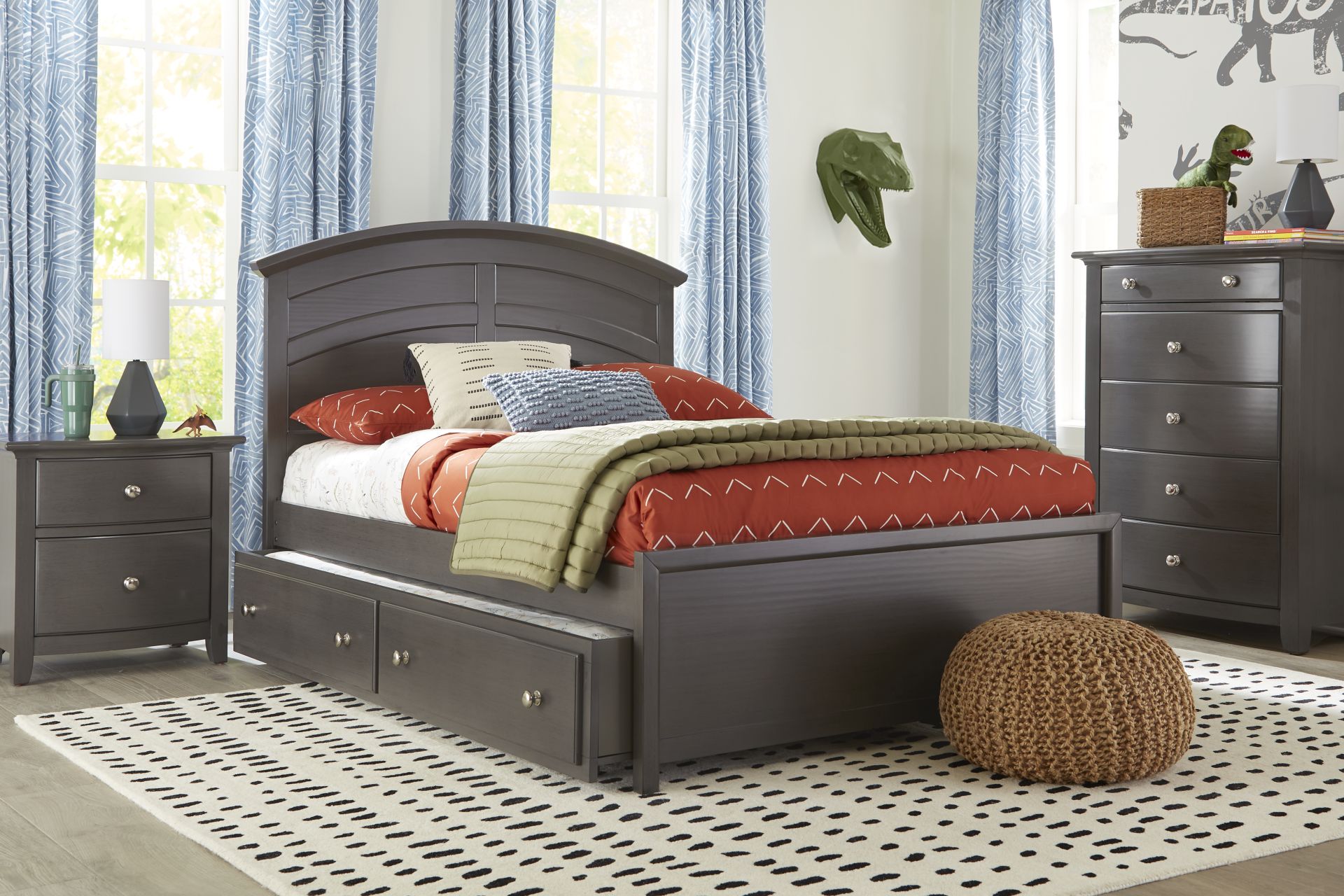 Kids Santa Cruz Gray Full Panel Bedroom - Image 1