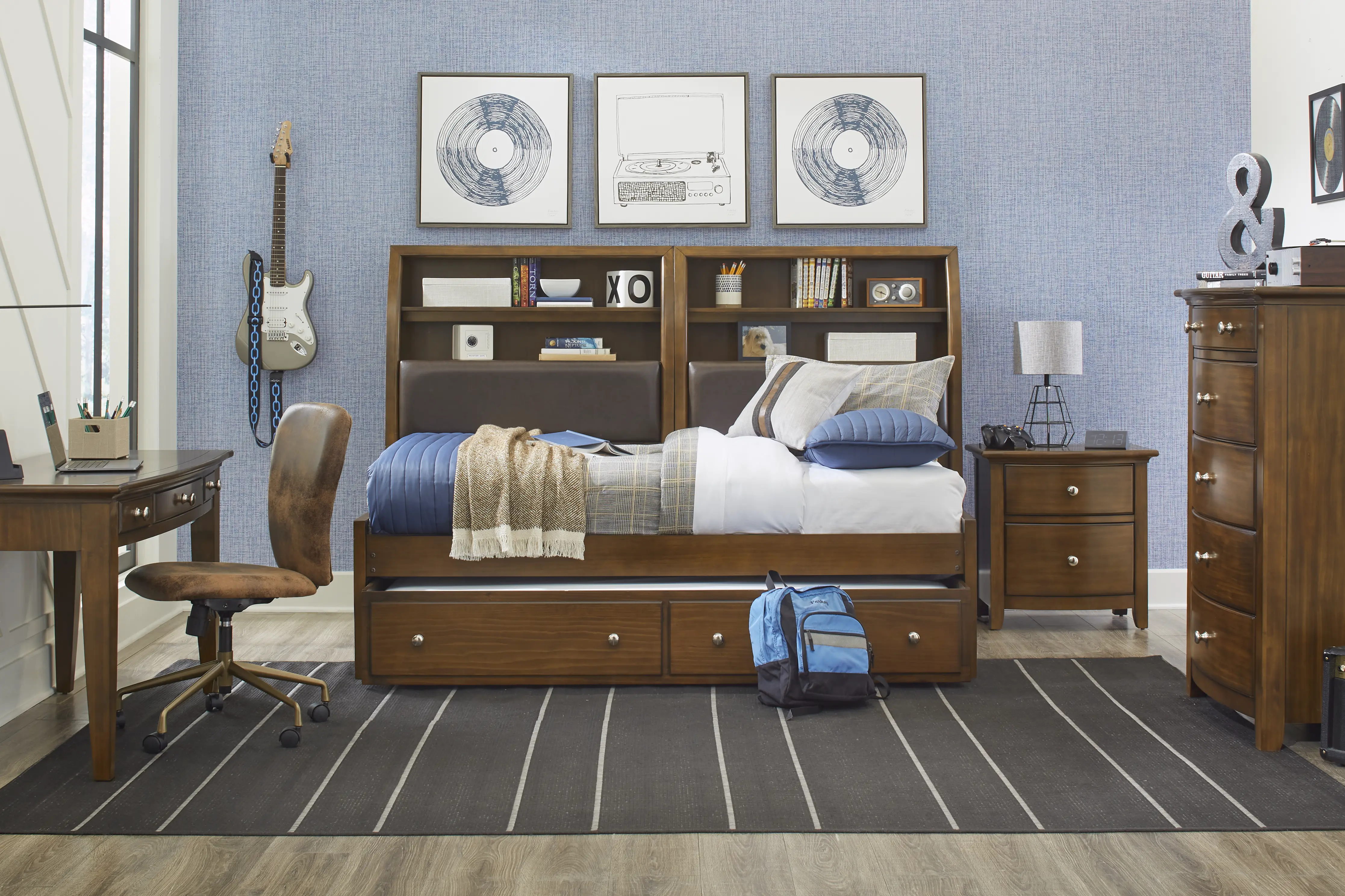 Kids Santa Cruz Brown Cherry Desk - Thumbnail - Image 4