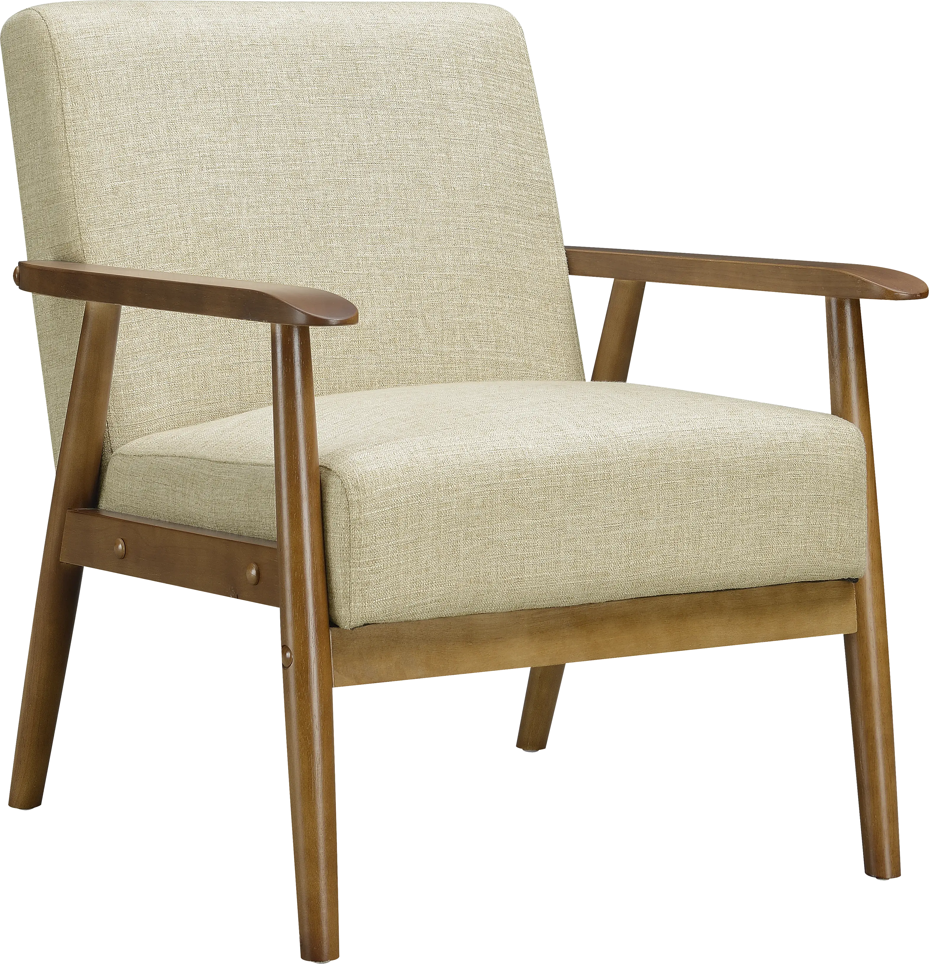 Nandas Beige Accent Chair - Thumbnail - Image 1