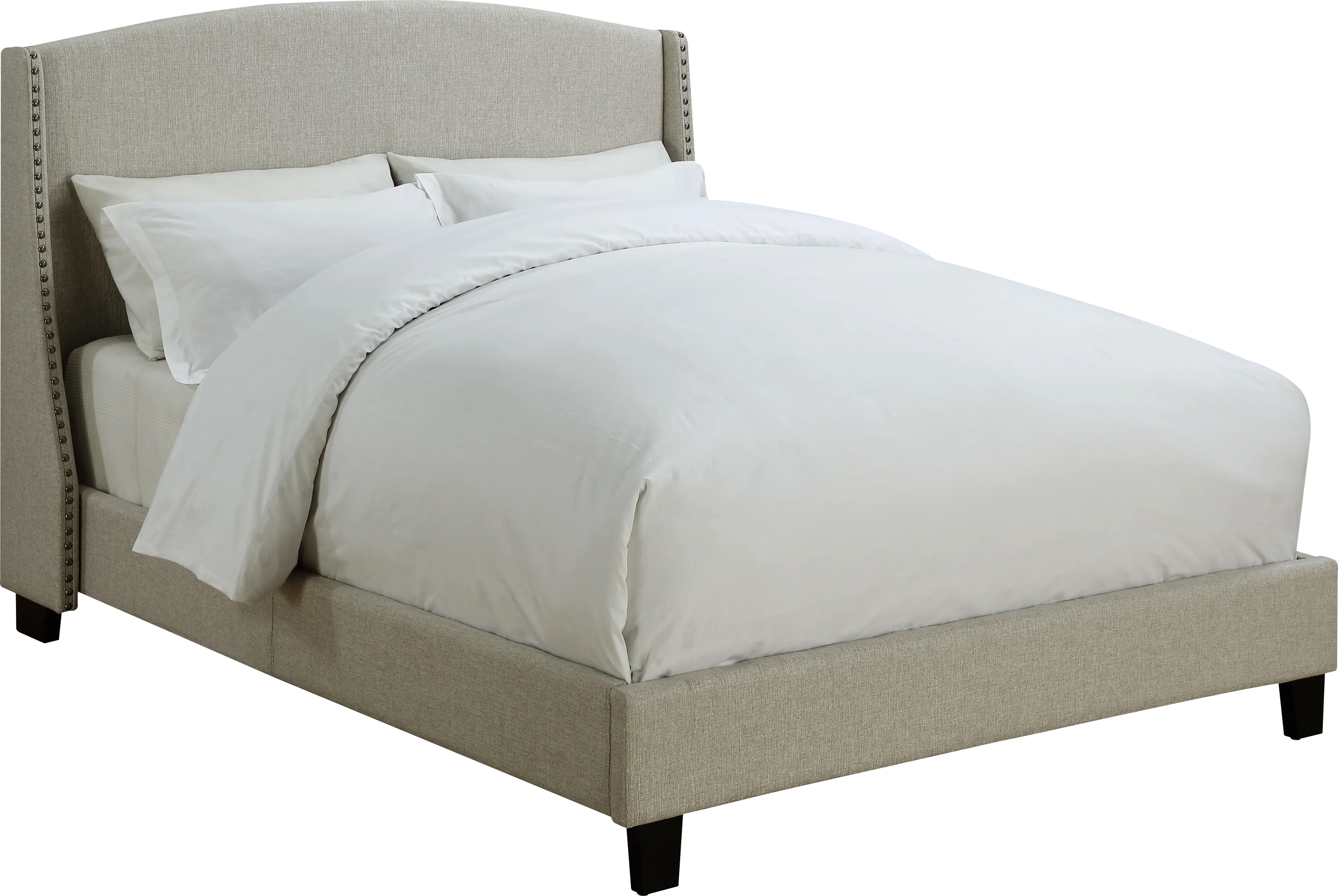 Niemann Beige Queen Upholstered Bed - Image 1