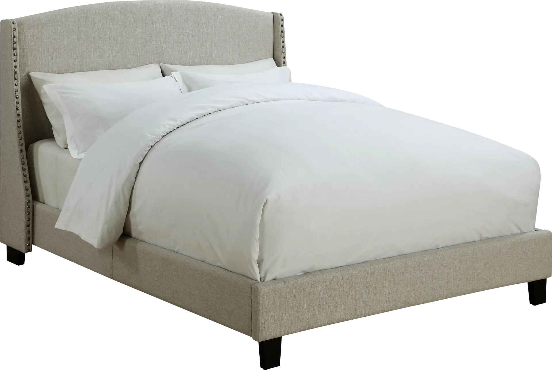 Niemann Beige Queen Upholstered Bed - Image 1