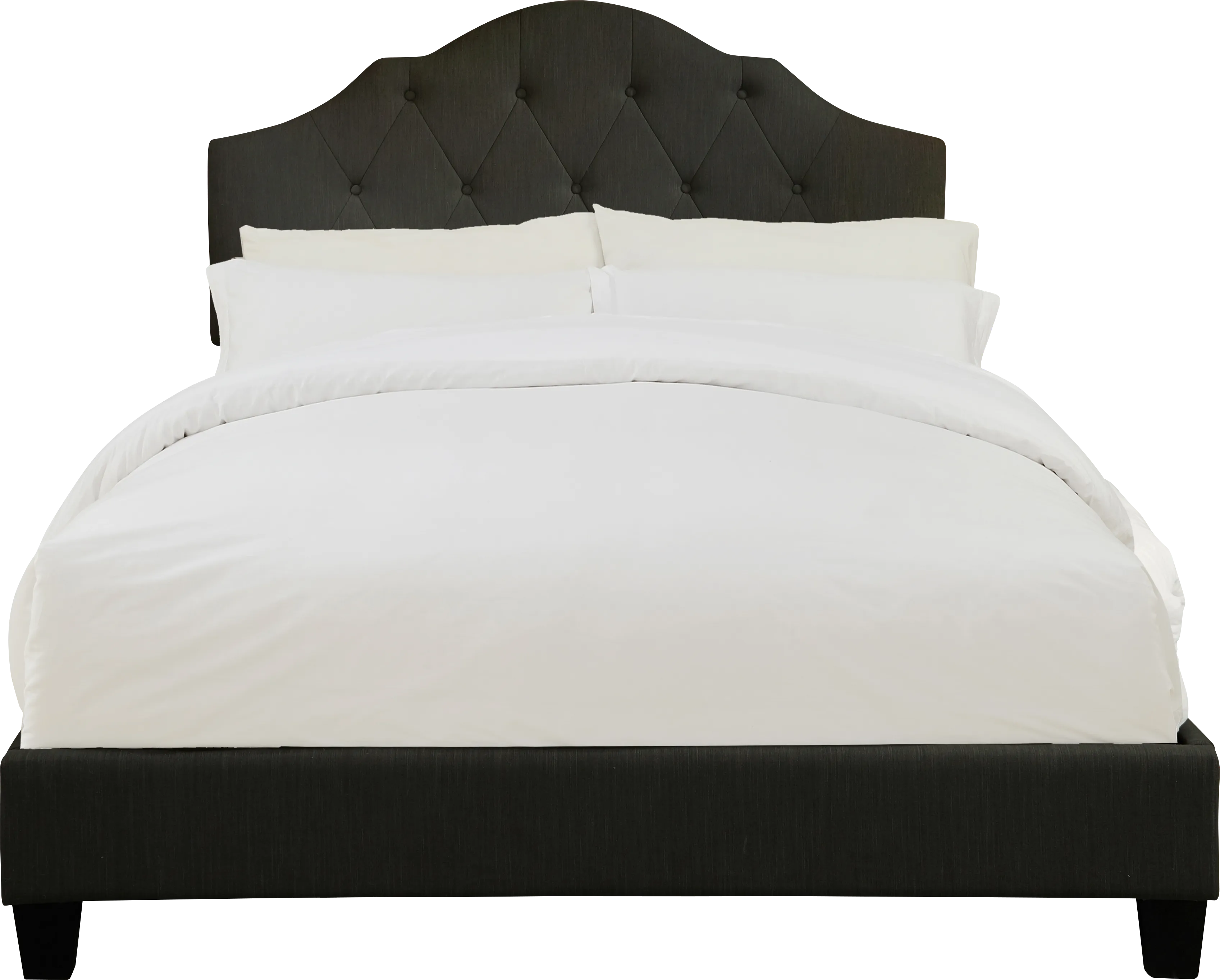 Newning Dark Gray Queen Upholstered Bed - Image 1