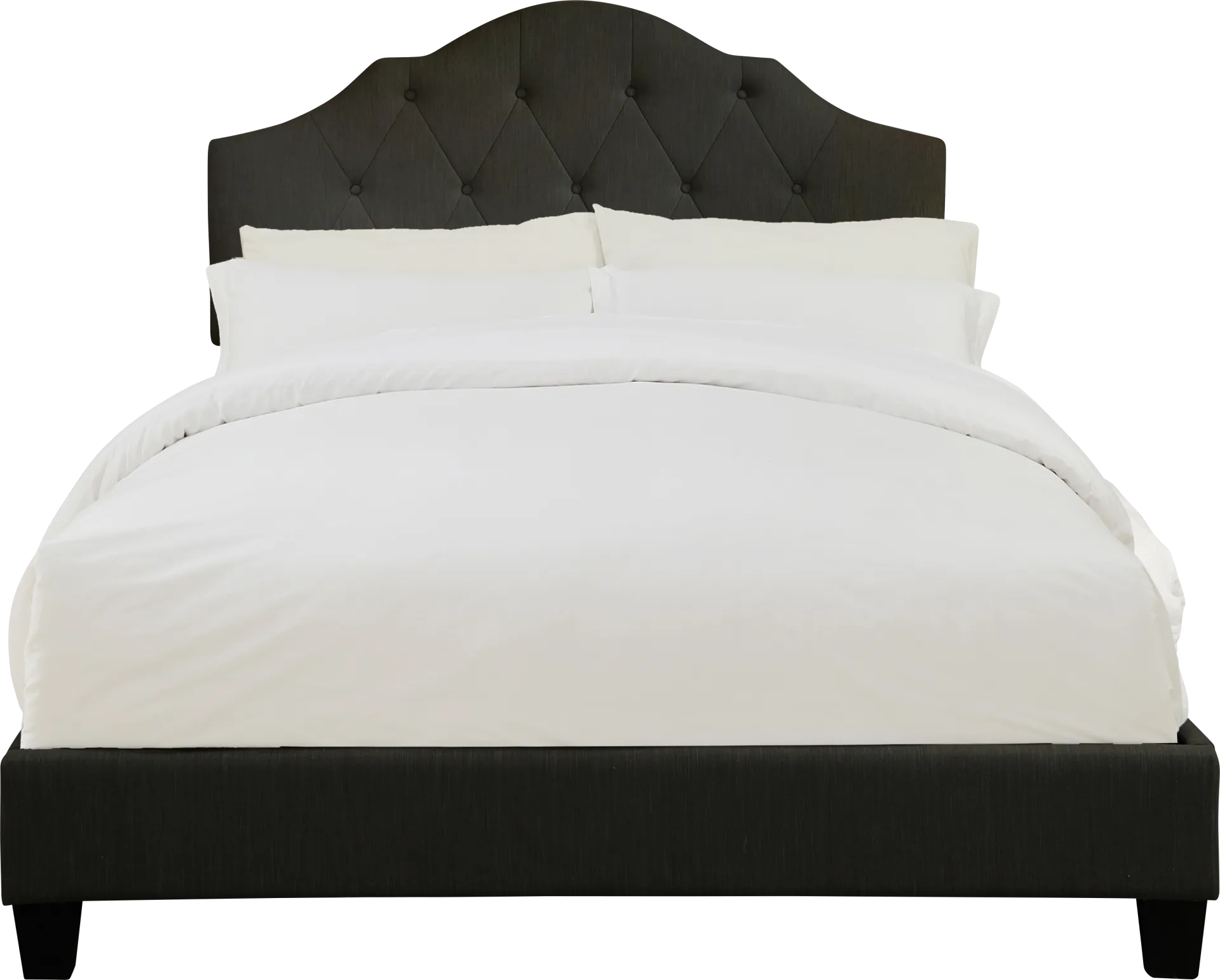 Newning Dark Gray Queen Upholstered Bed - Image 1