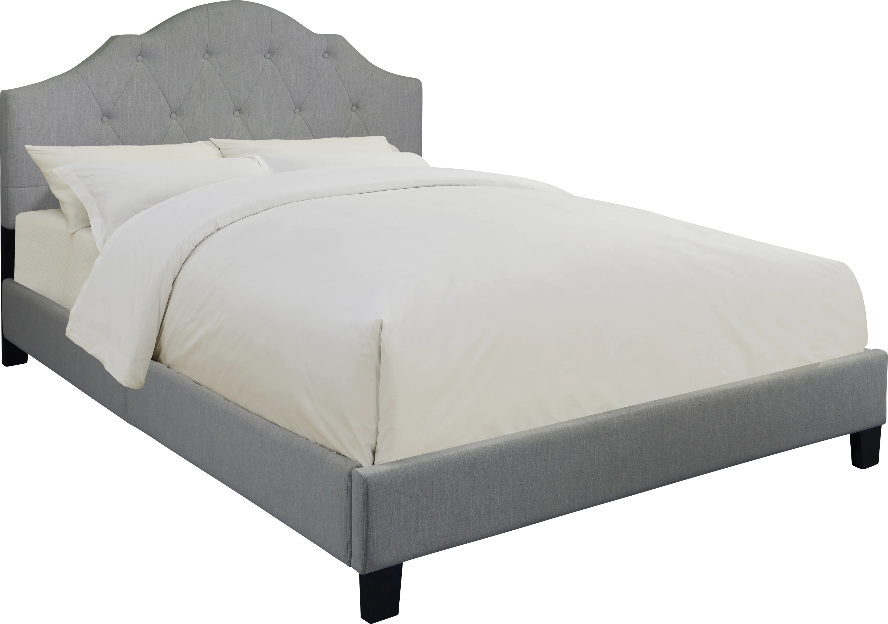 Newning Gray Queen Upholstered Bed - Image 1