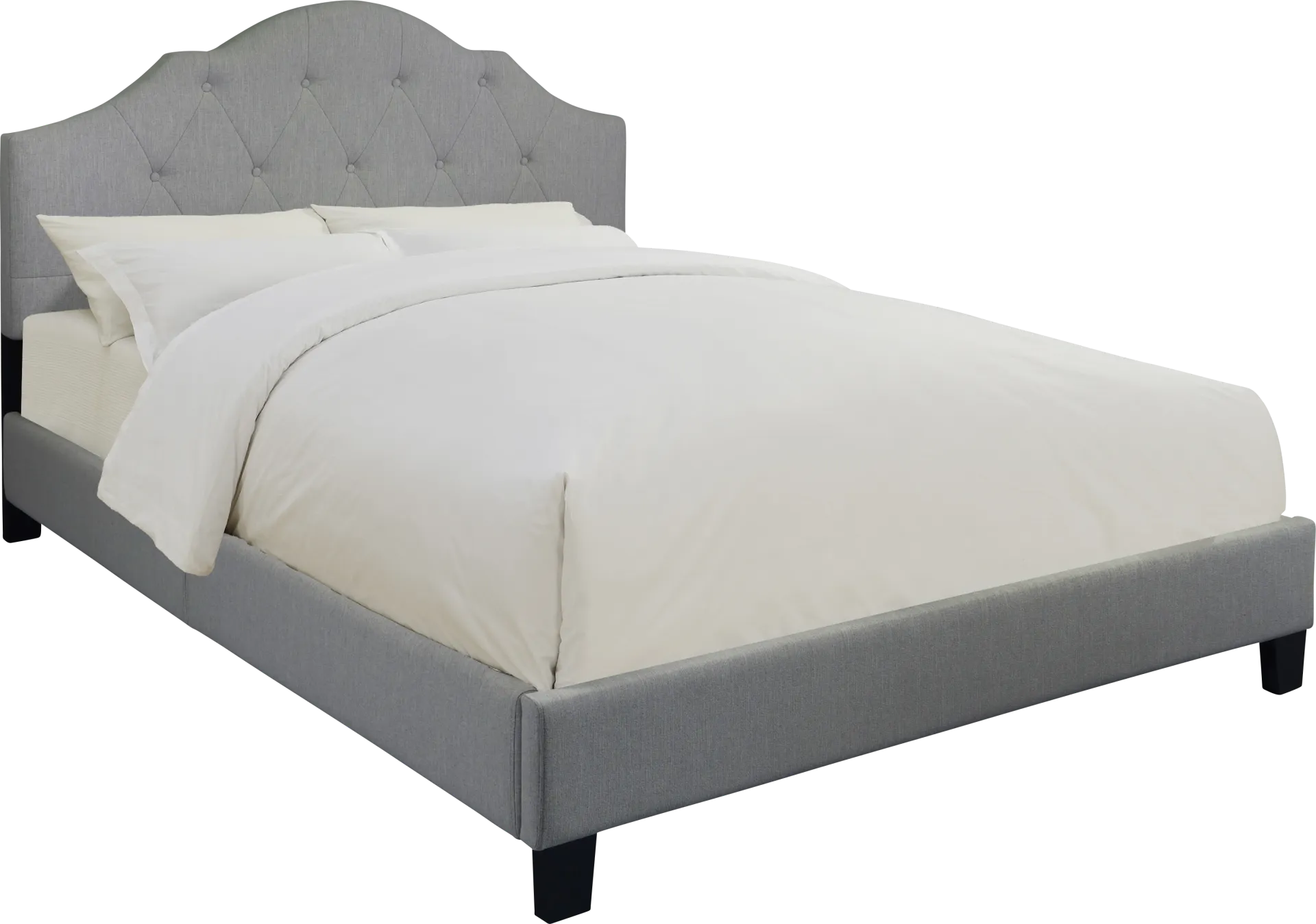 Newning Gray Queen Upholstered Bed - Image 1