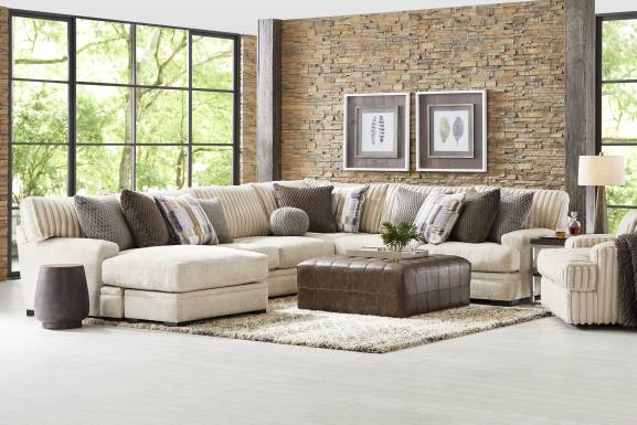 Hudson Street Beige 4 Pc Sectional