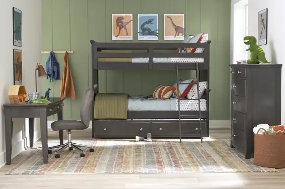 Kids Santa Cruz Gray Desk