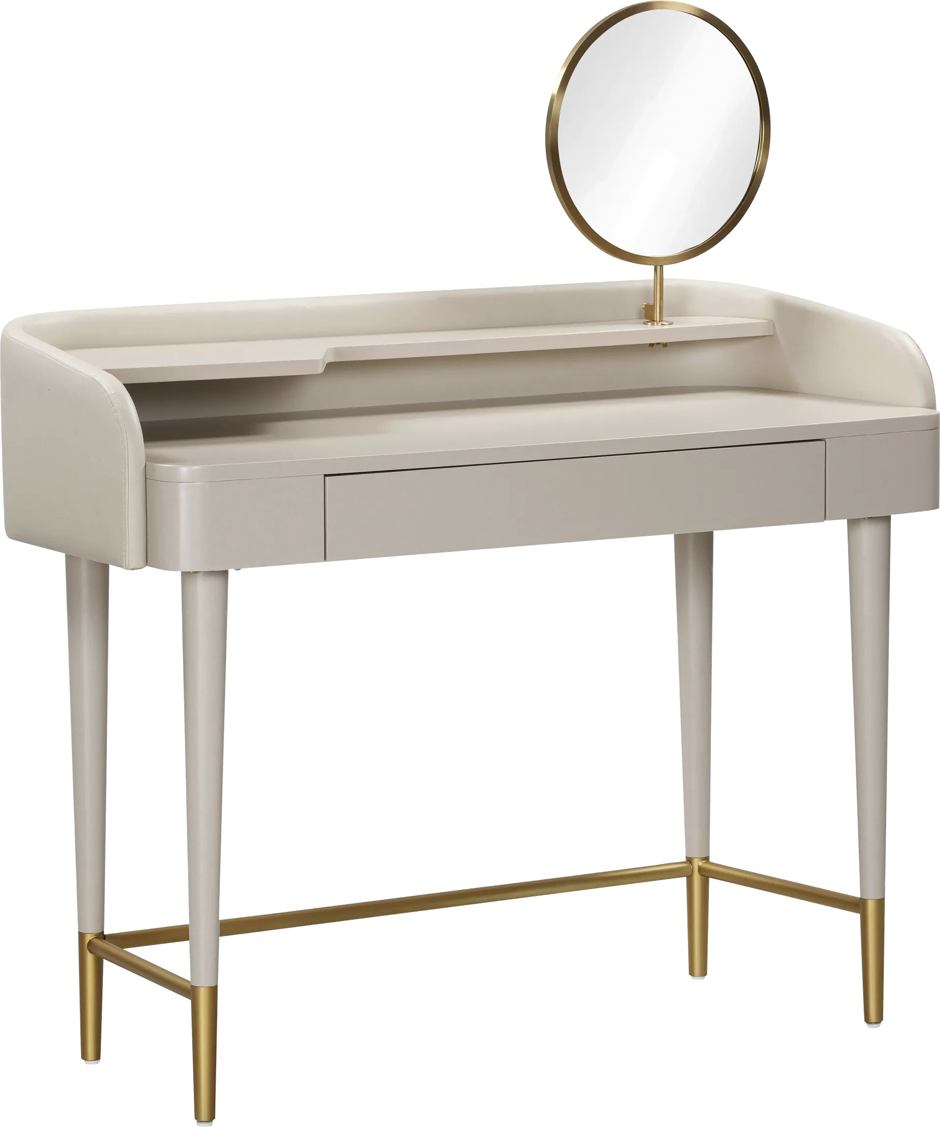 Vermilyea Taupe Vanity - Image 1
