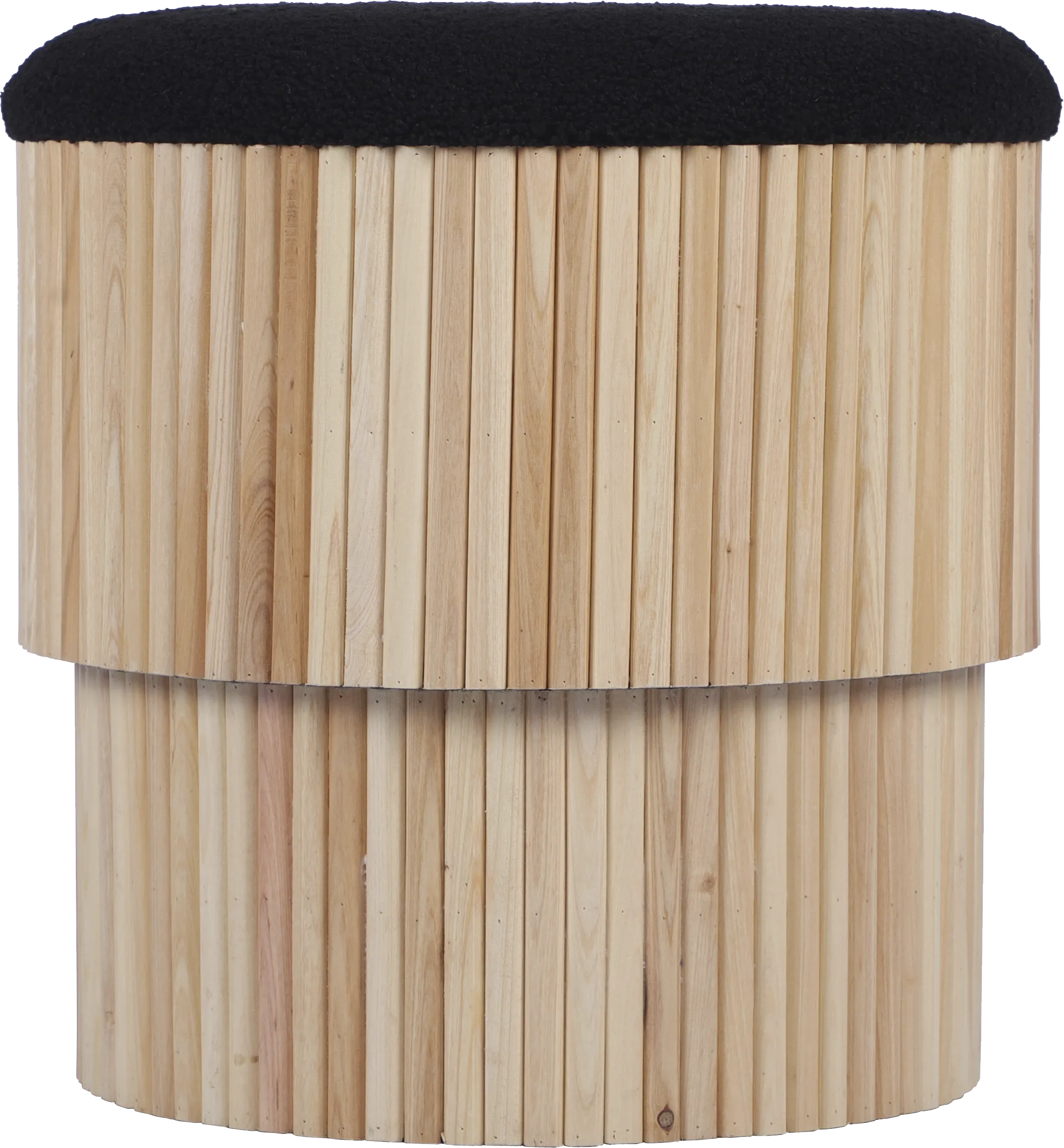 Wyckoff I Black Storage Ottoman - Thumbnail - Image 1