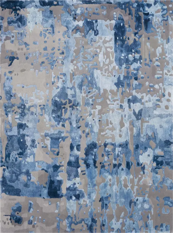 Pruzor Blue/Gray 5'6 x 7'5 Rug