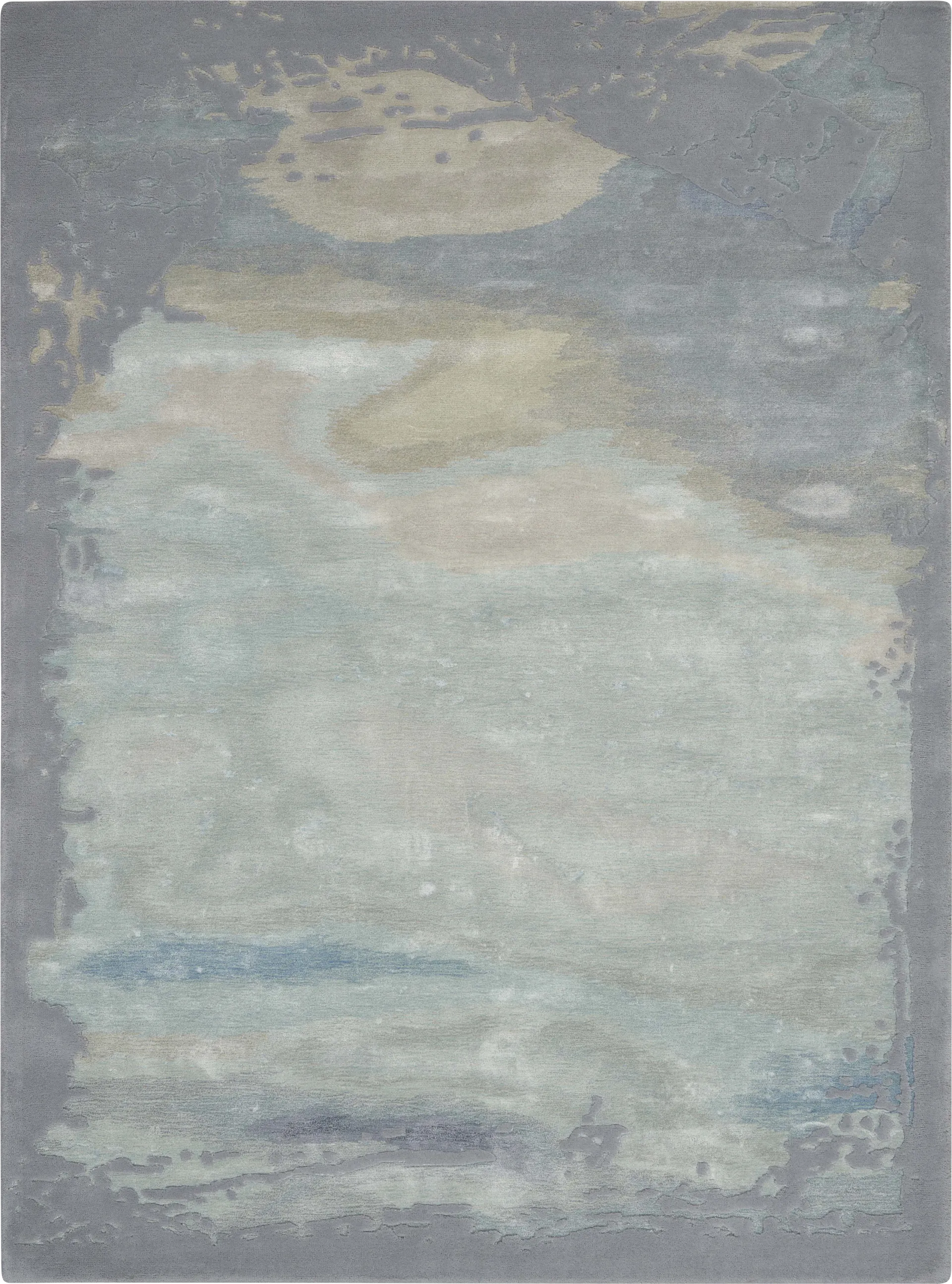 Vawix Seafoam/Silver 5'6 x 7'5 Rug - Image 1