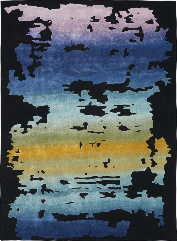 Knaod Black/Multi 5'6 x 7'5 Rug