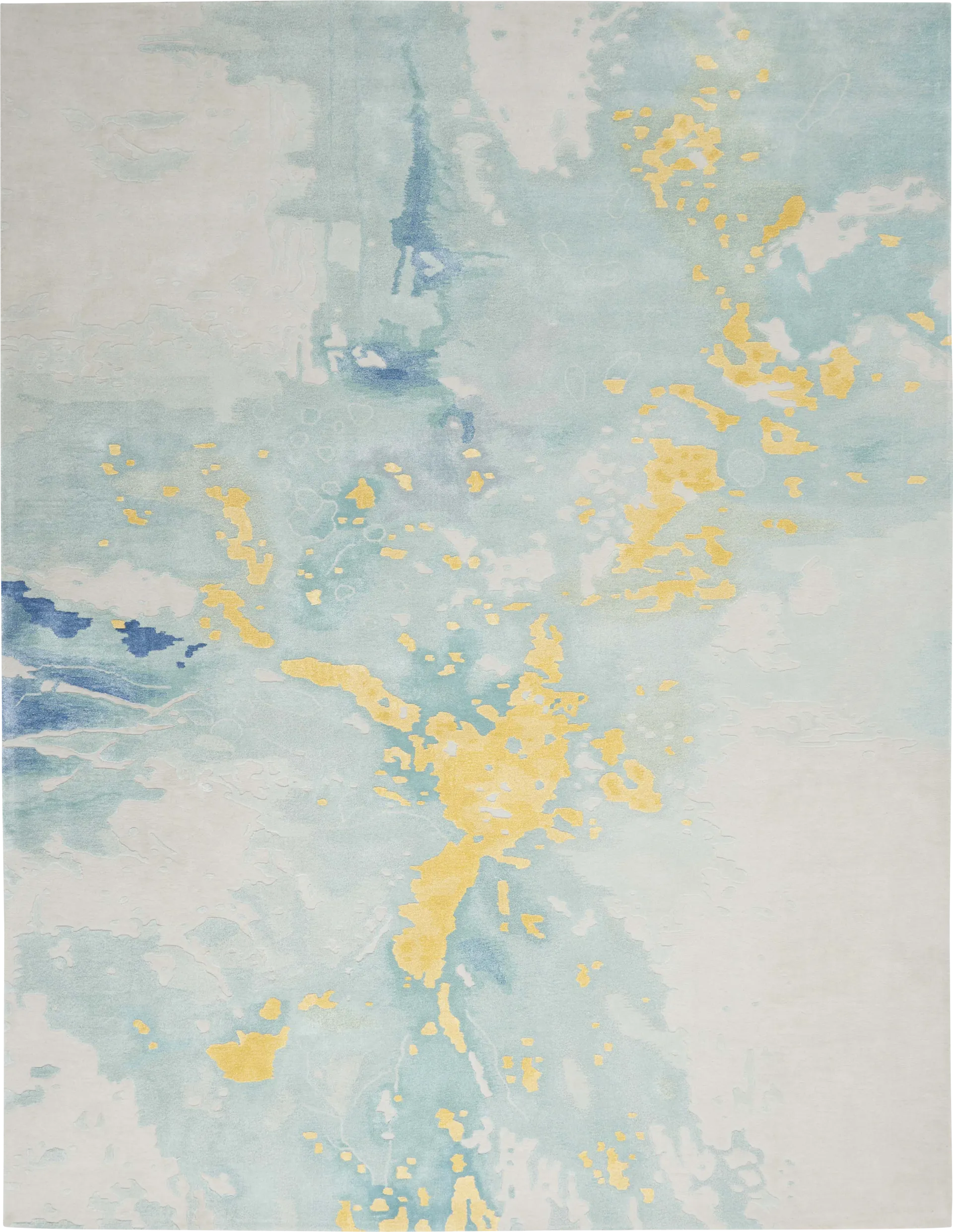 Zoulez Seafoam/Gold 7'9 x 9'9 Rug - Image 1