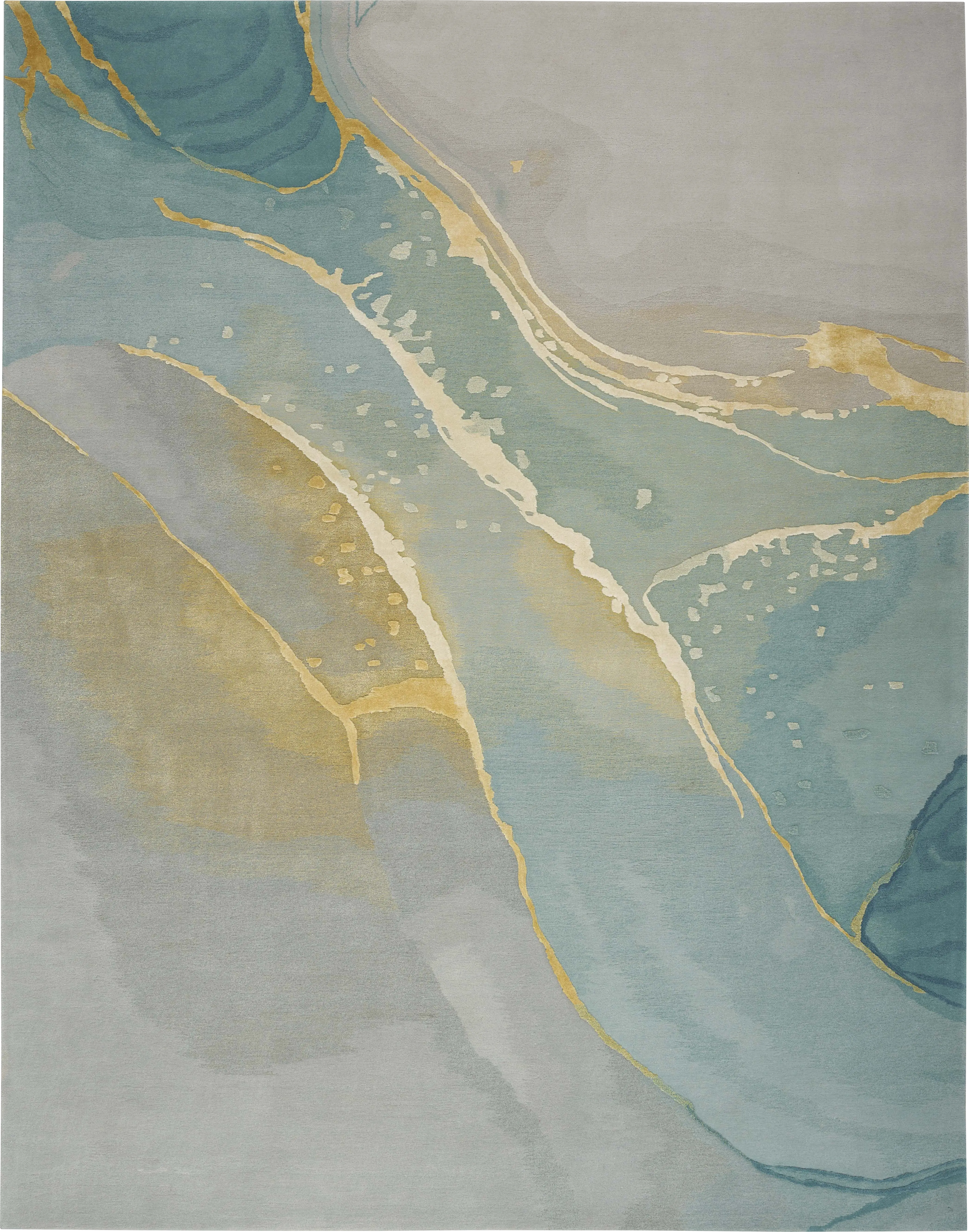 Pabinti Seafoam/Gray 7'9 x 9'9 Rug - Thumbnail - Image 1