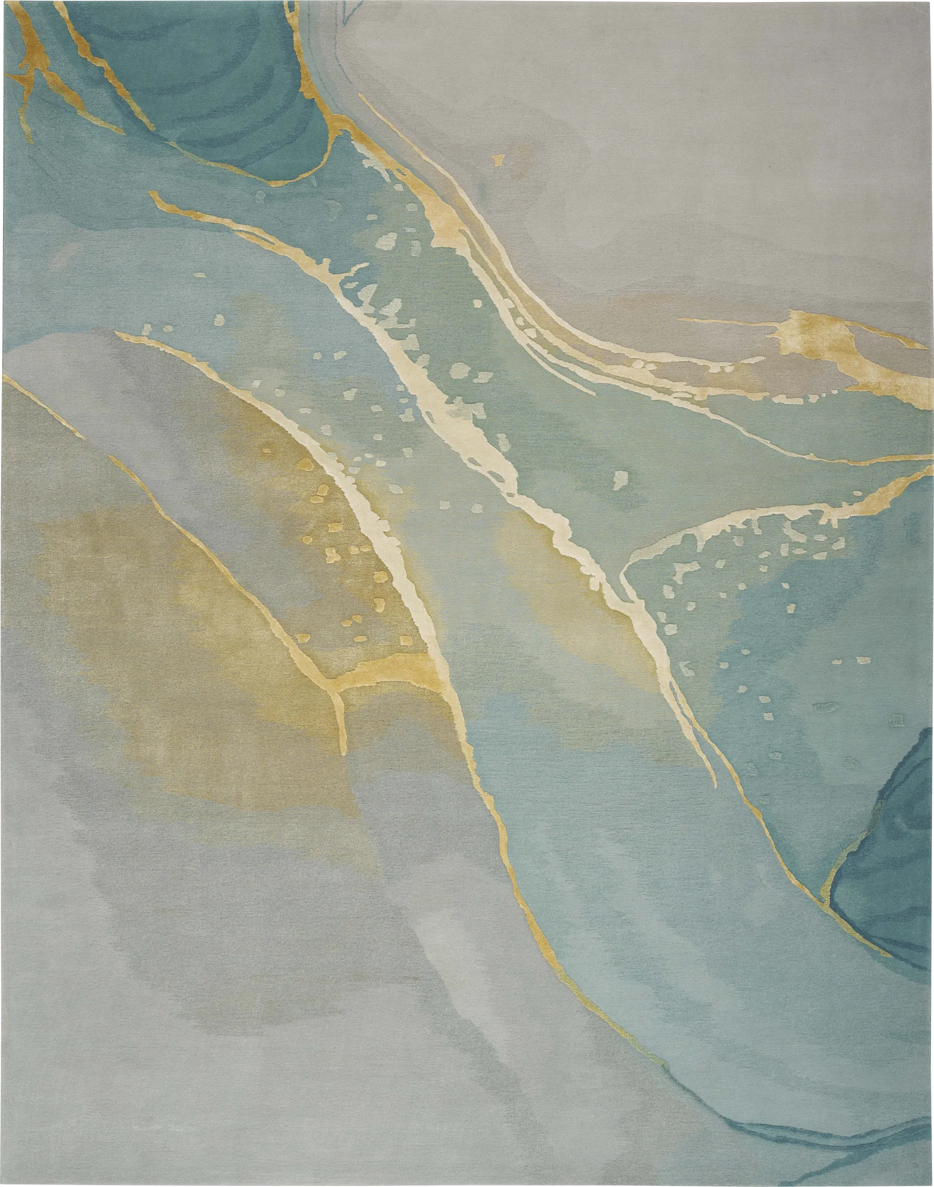 Pabinti Seafoam/Gray 5'6 x 7'5 Rug - Image 1