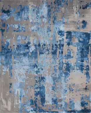Pruzor Blue/Gray 7'9 x 9'9 Rug