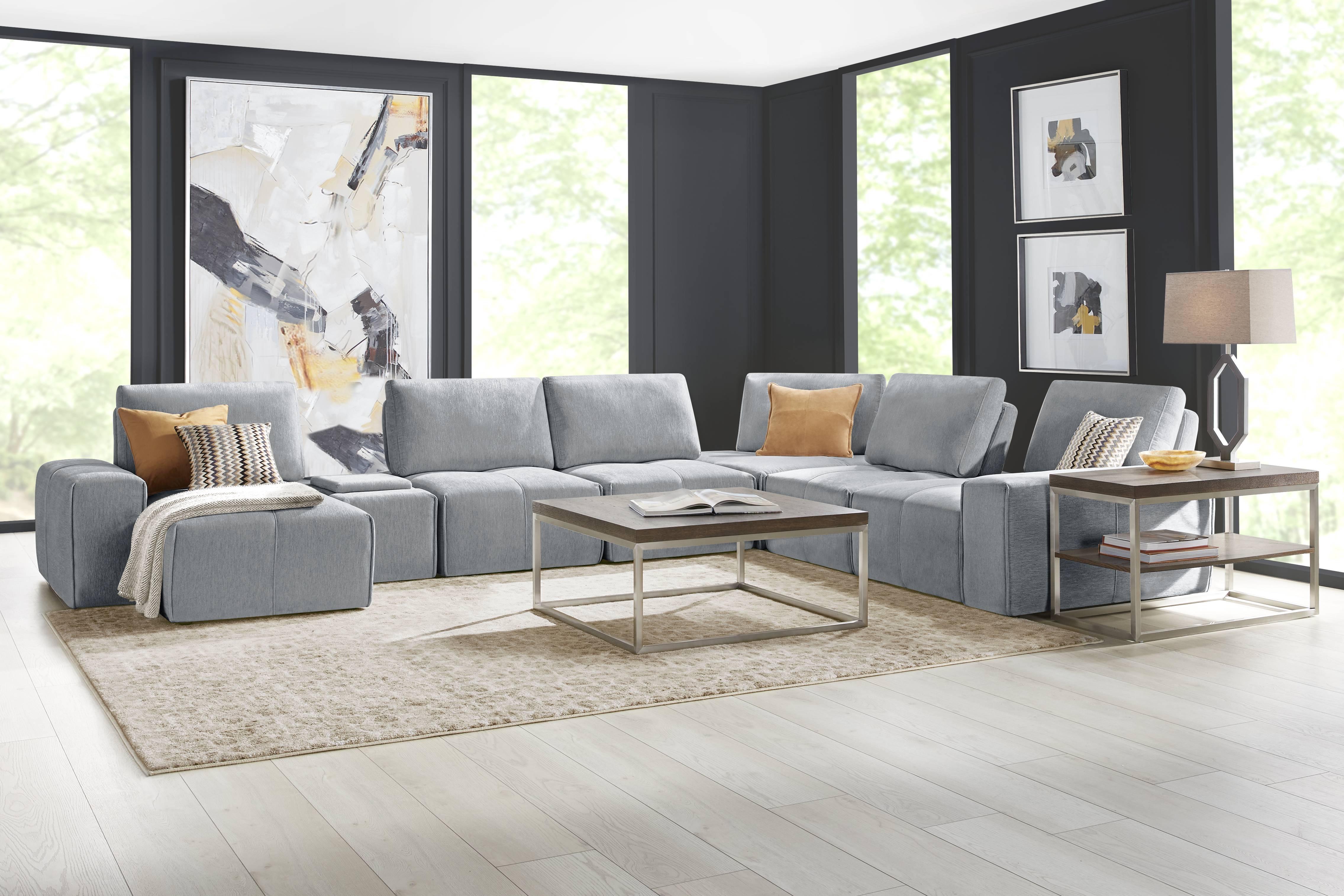 Laney Gray 7 Pc Sectional - Thumbnail - Image 2