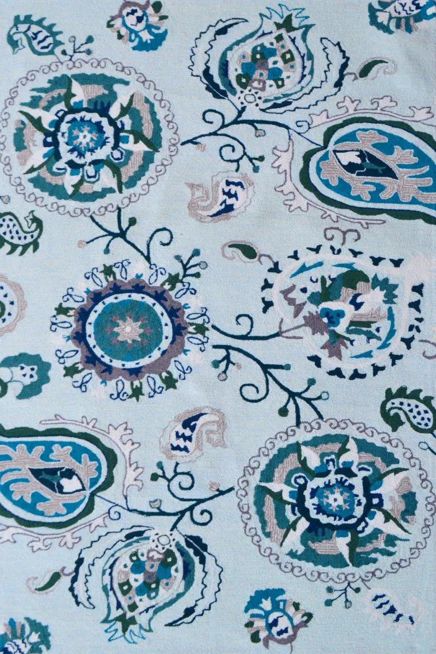 Camlet Blue 5' x 8' Indoor/Outdoor Rug