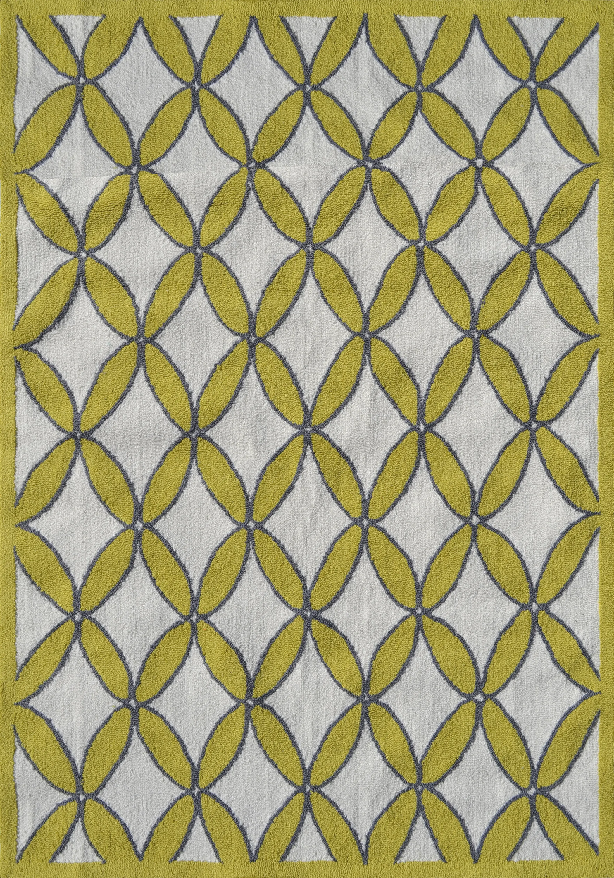 Vaveil Yellow 7' x 10' Indoor/Outdoor Rug - Thumbnail - Image 1