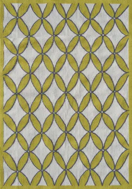 Vaveil Yellow 5' x 7' Indoor/Outdoor Rug