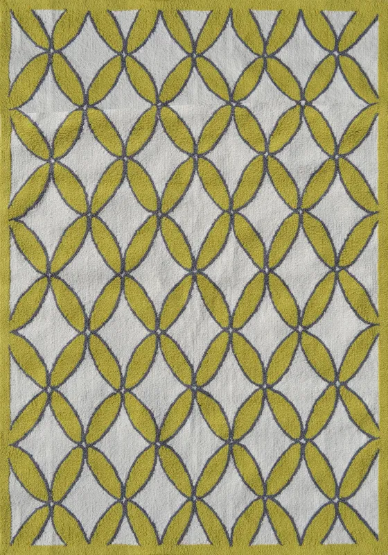 Vaveil Yellow 5' x 7' Indoor/Outdoor Rug