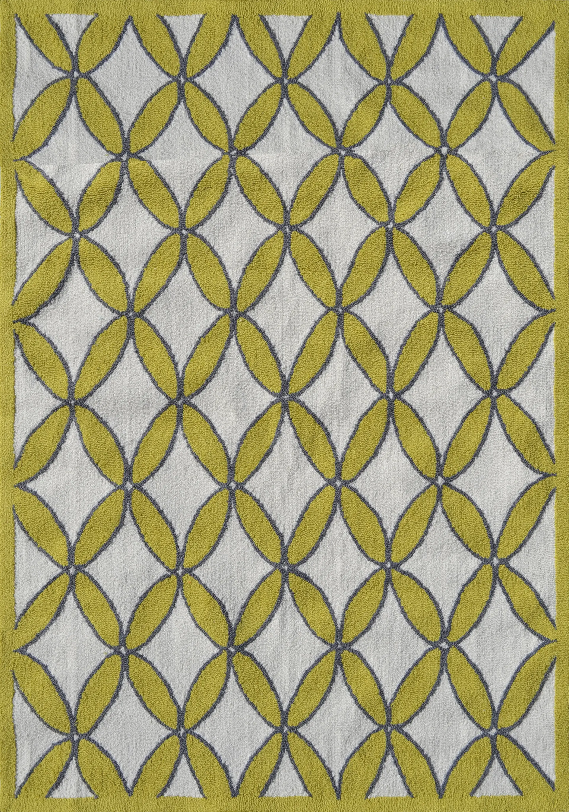 Vaveil Yellow 5' x 7' Indoor/Outdoor Rug