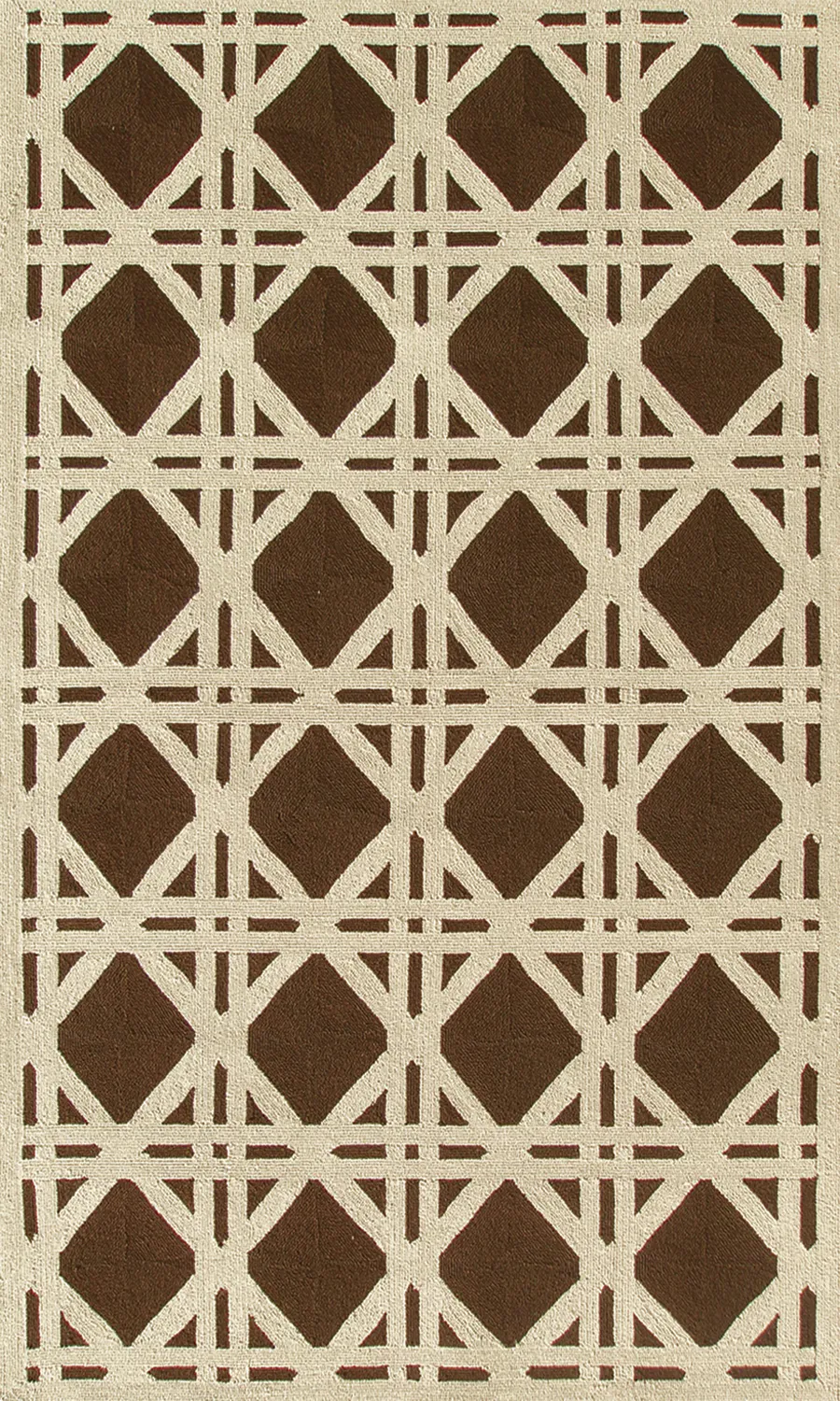 Kinaban Brown 5' x 8' Indoor/Outdoor Rug - Thumbnail - Image 1