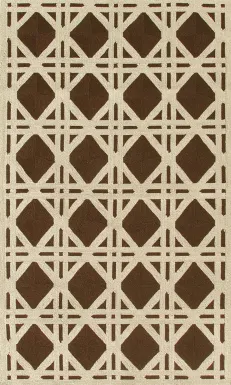 Kinaban Brown 5' x 8' Indoor/Outdoor Rug