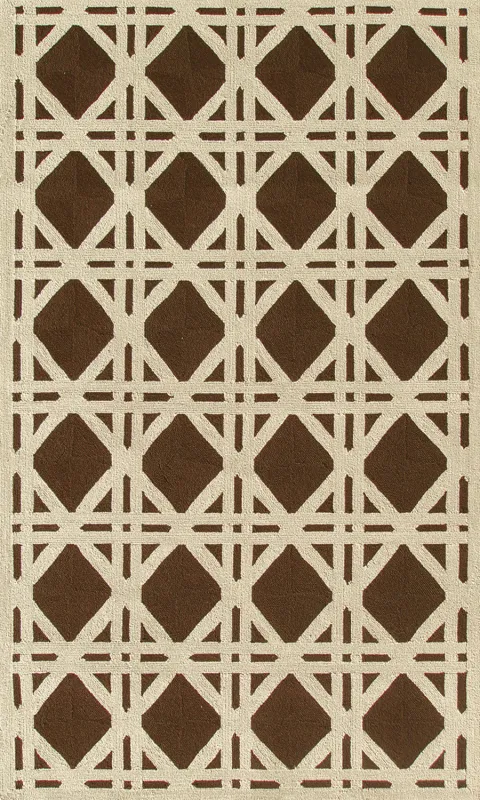 Kinaban Brown 5' x 8' Indoor/Outdoor Rug