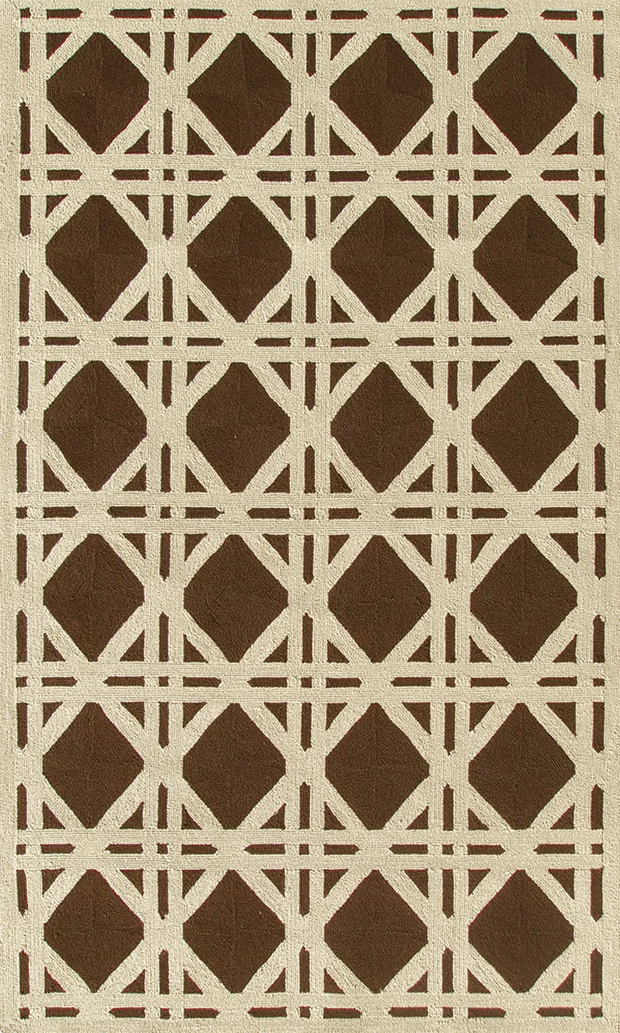 Kinaban Brown 5' x 8' Indoor/Outdoor Rug