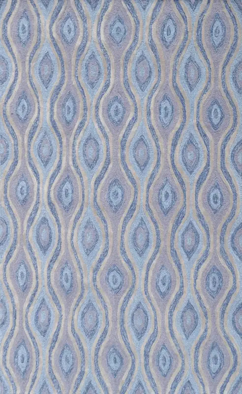 Qantuo Blue 5' x 8' Indoor/Outdoor Rug