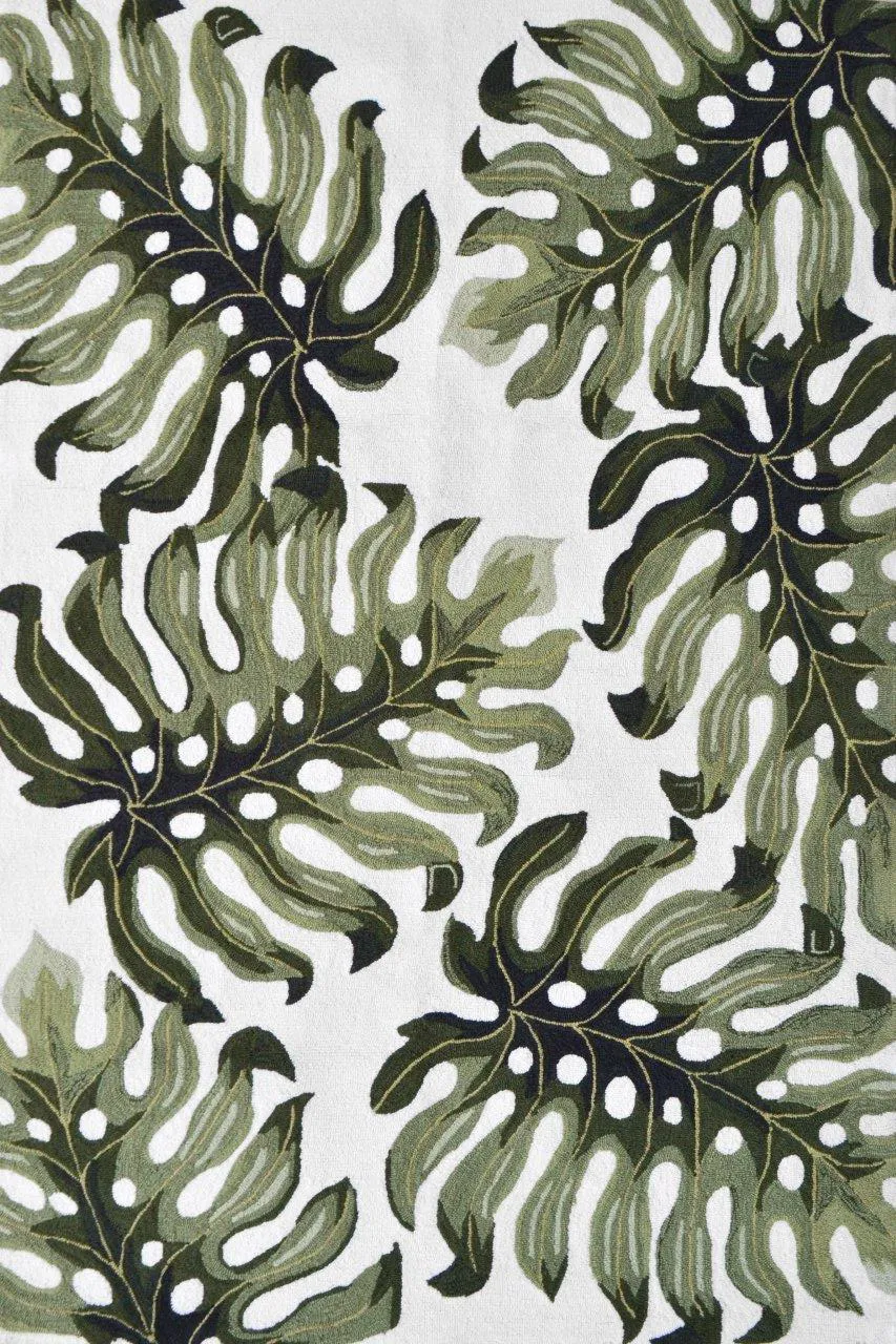 Alteree Green 5' x 8' Indoor/Outdoor Rug - Image 1