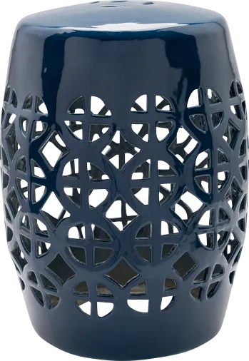 Mesi Navy Outdoor Stool - Image 1